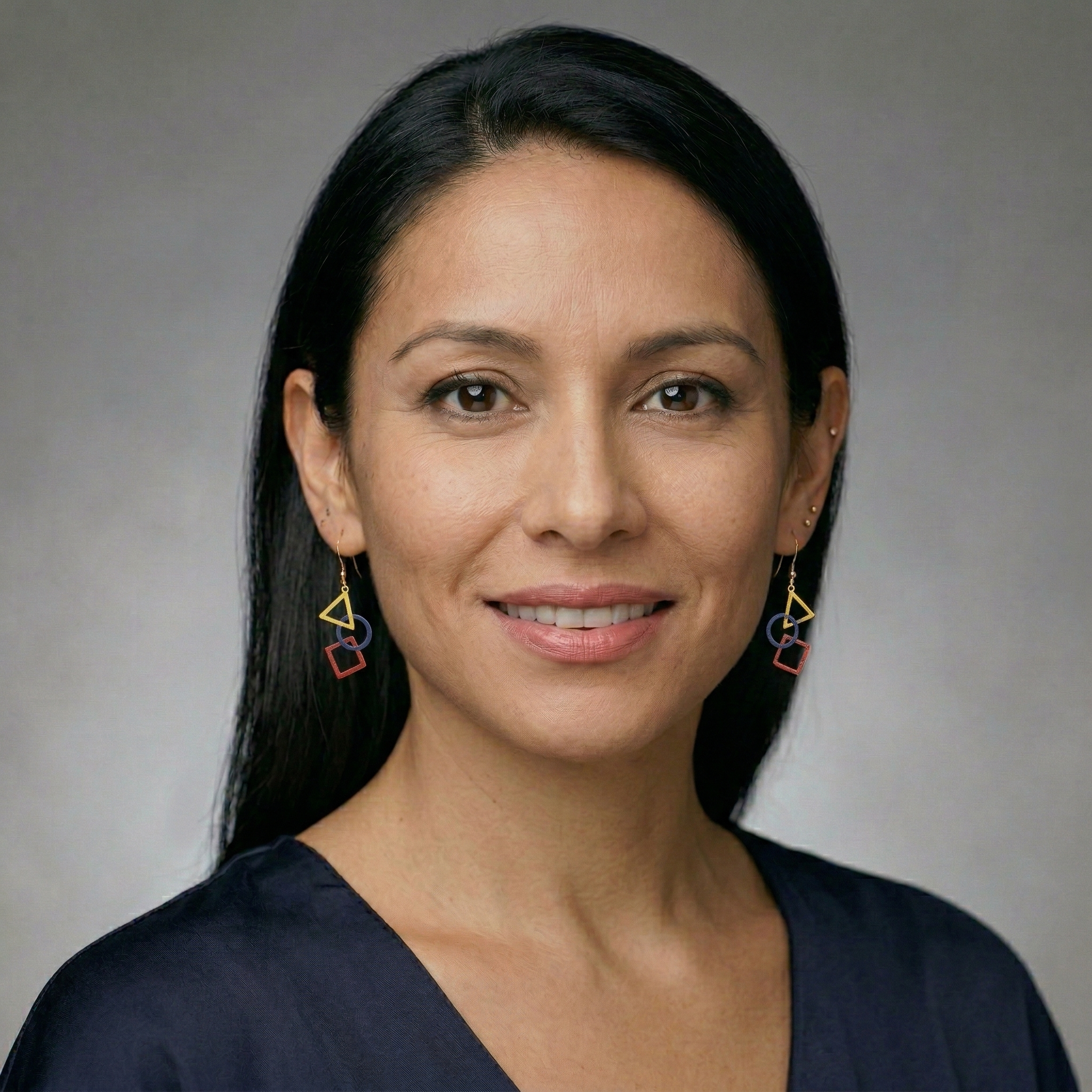 Kandinsky Triangle, Circle & Square Earrings