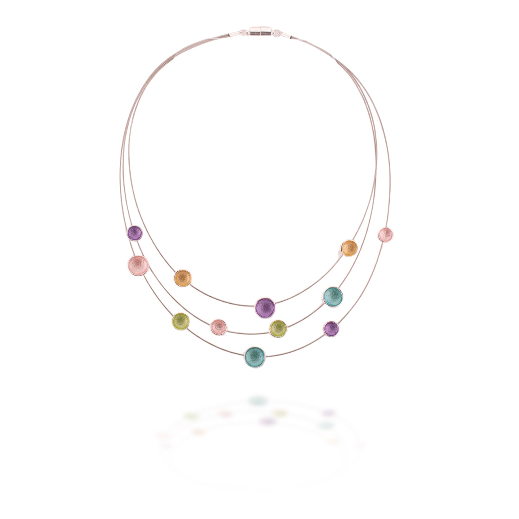 Rainbow Dot Necklace