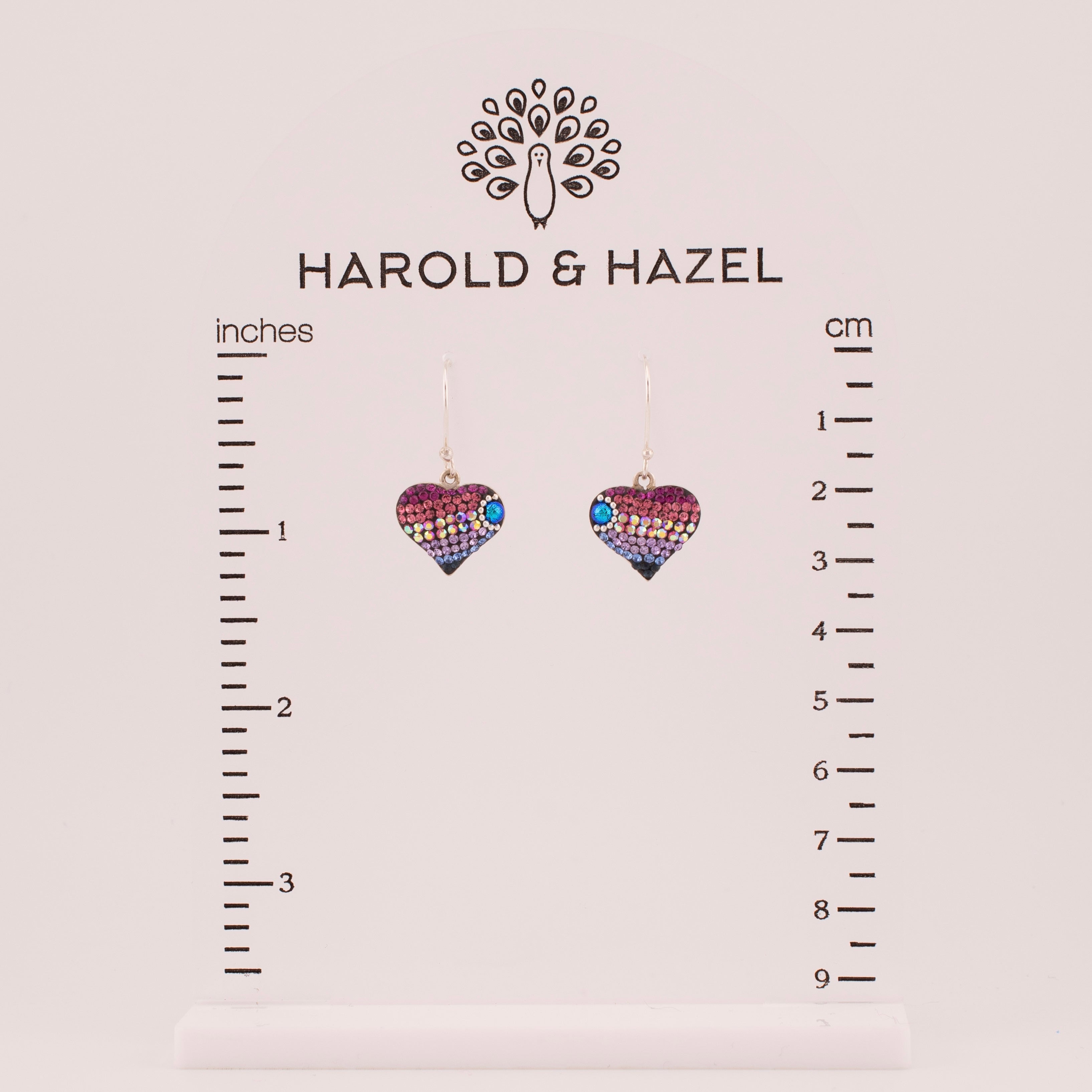 Vibrant Heart Earrings (Bugambilia)