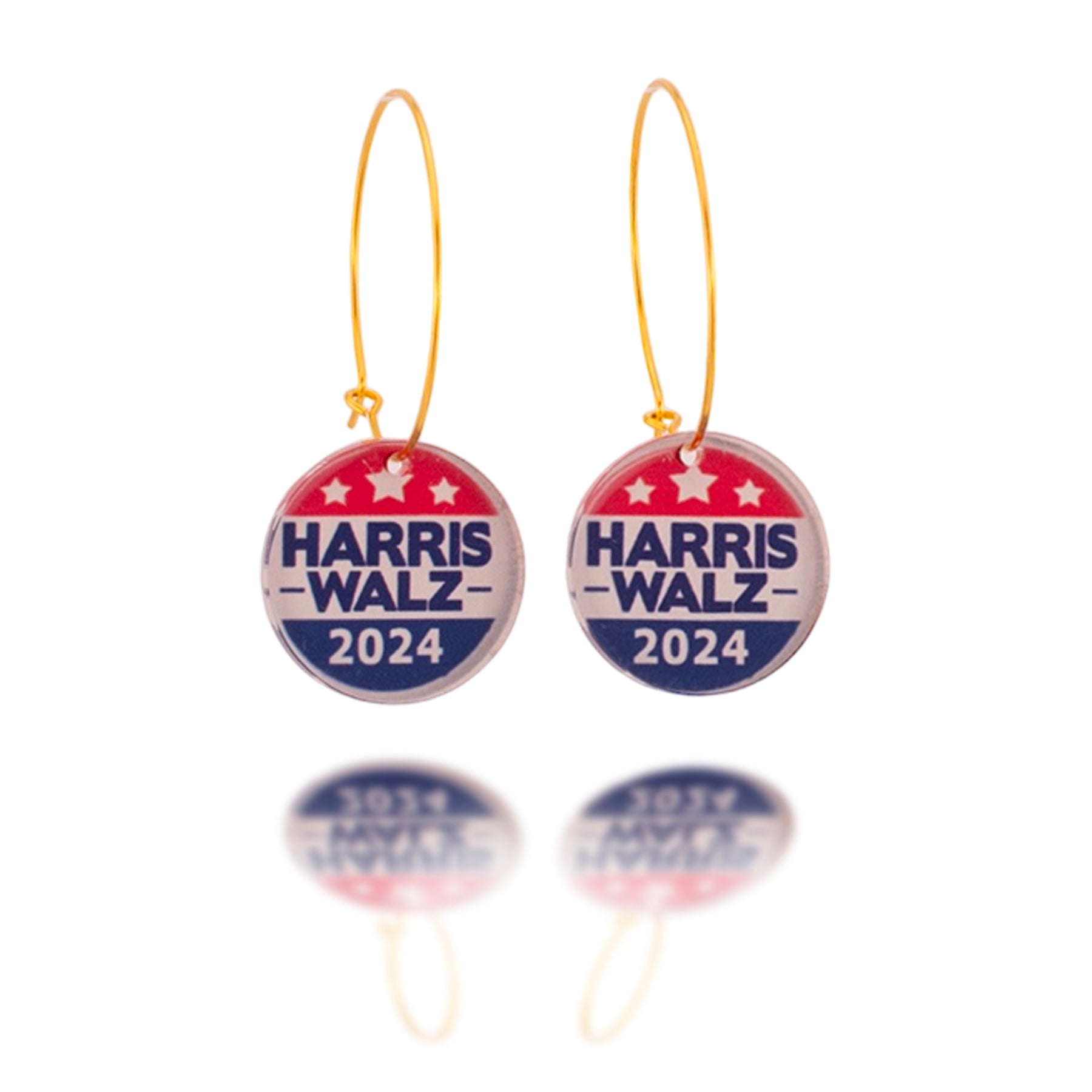 Harris Walz 2024 Vintage-Look Earrings