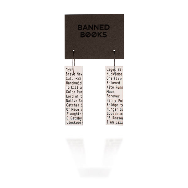Banned Books Hoop Earrings ♻️