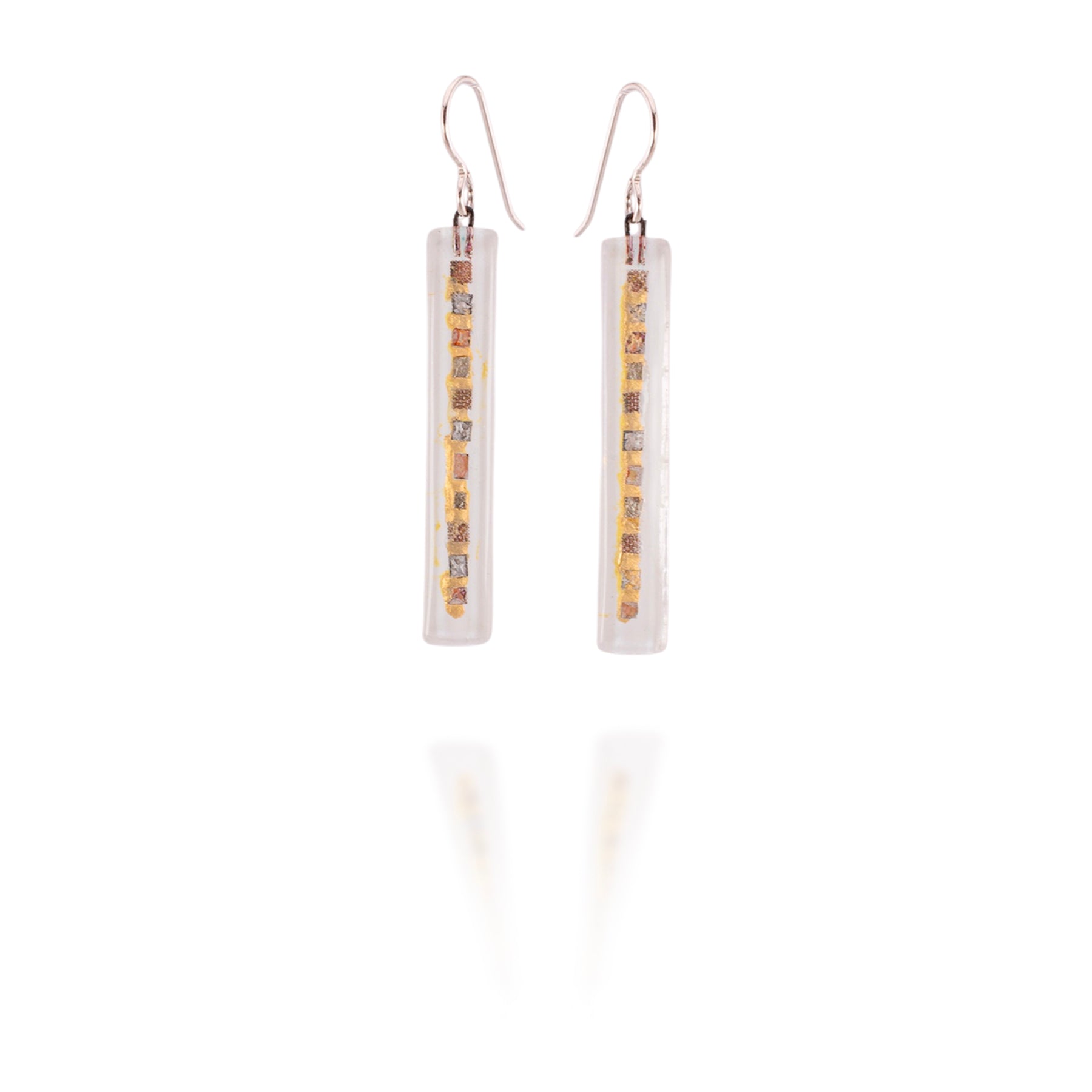 Golden Phase Bar Earrings