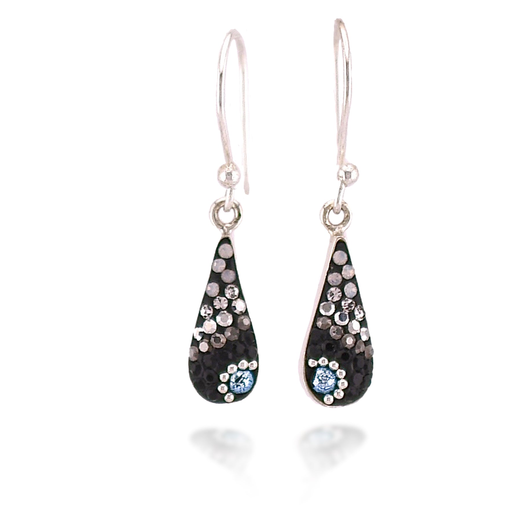 Petite Fairy Teardrop Earrings (Onix)