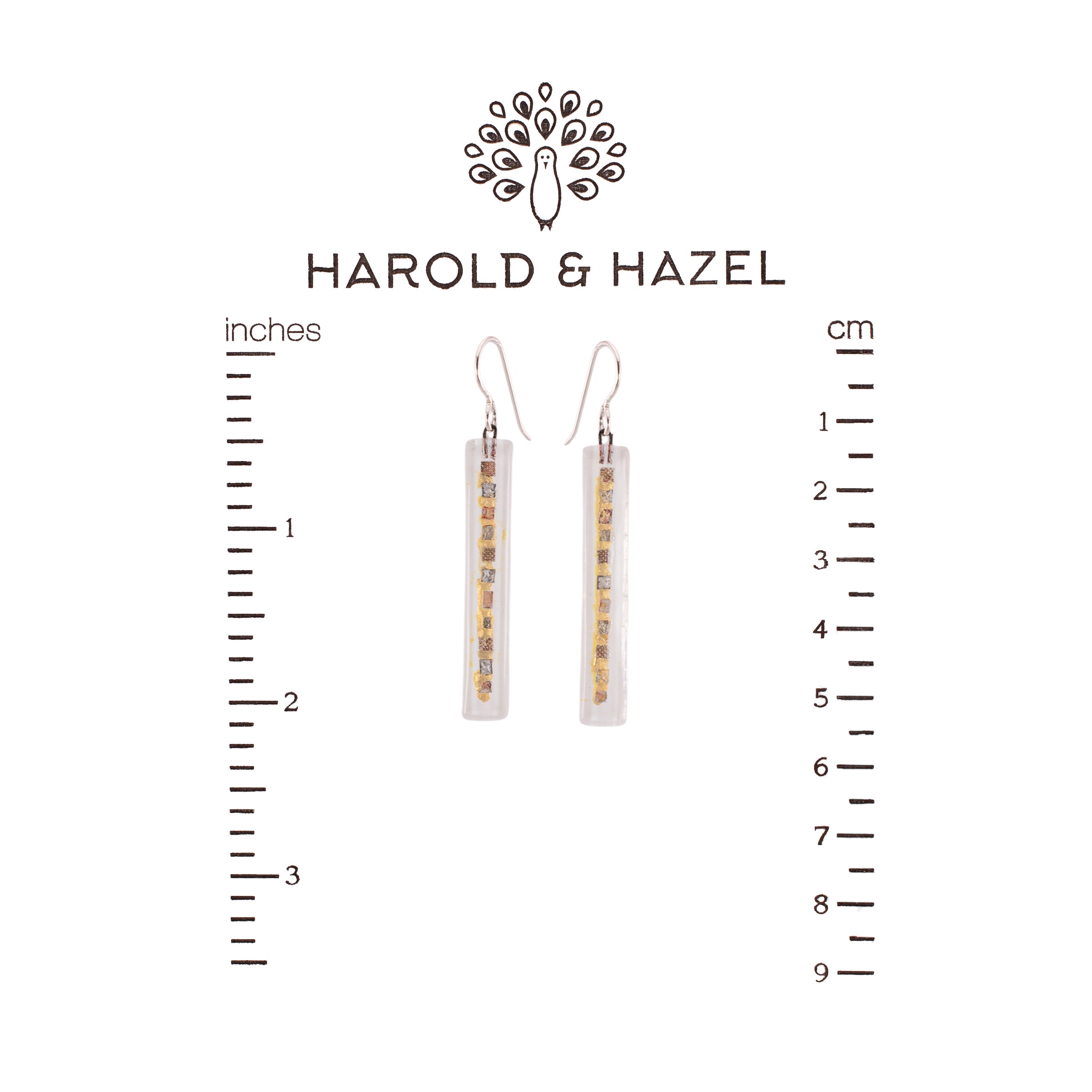 Golden Phase Bar Earrings