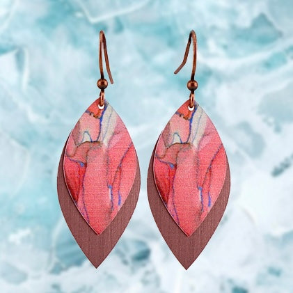 Coral Web Earrings