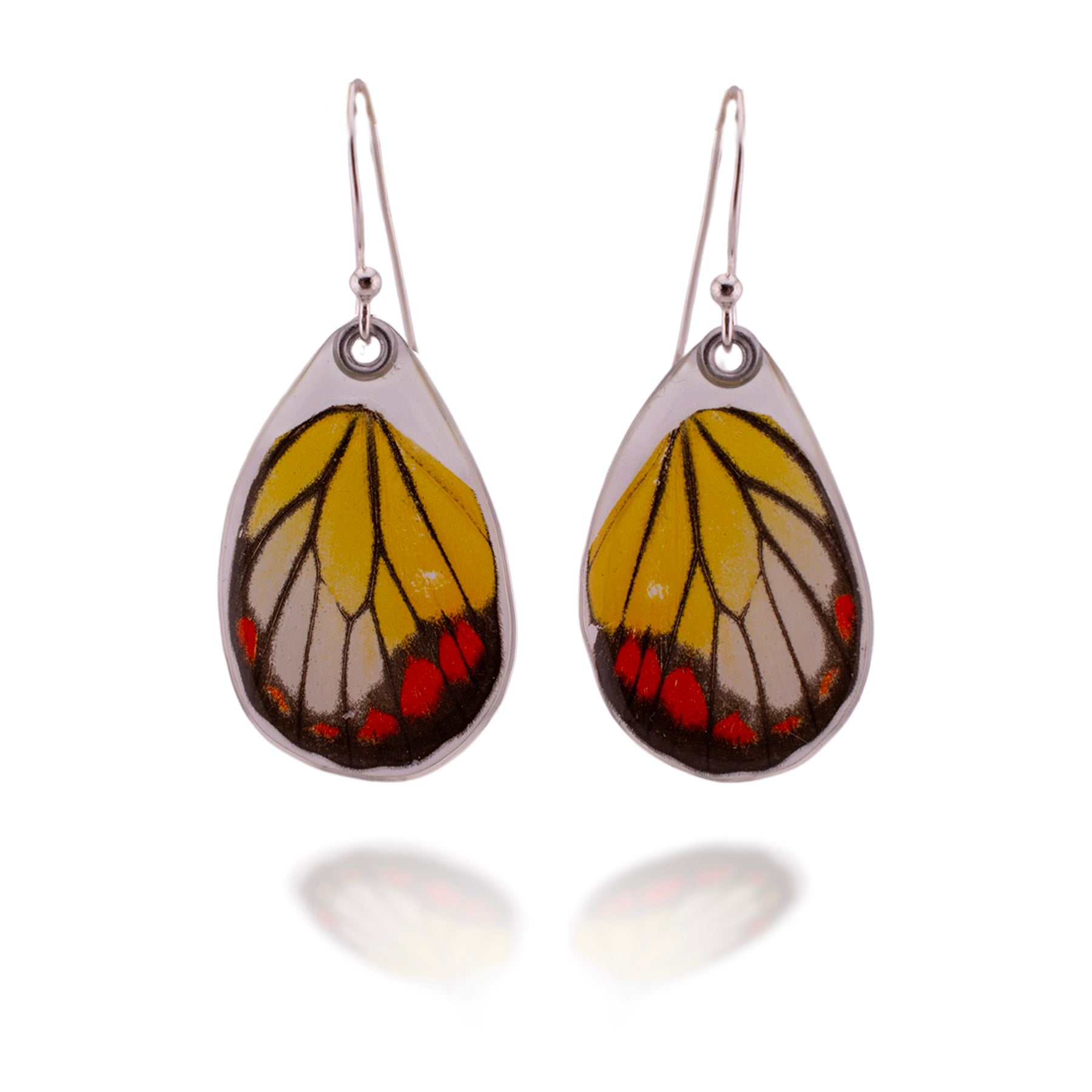 Painted Jezebel Butterfly Earrings