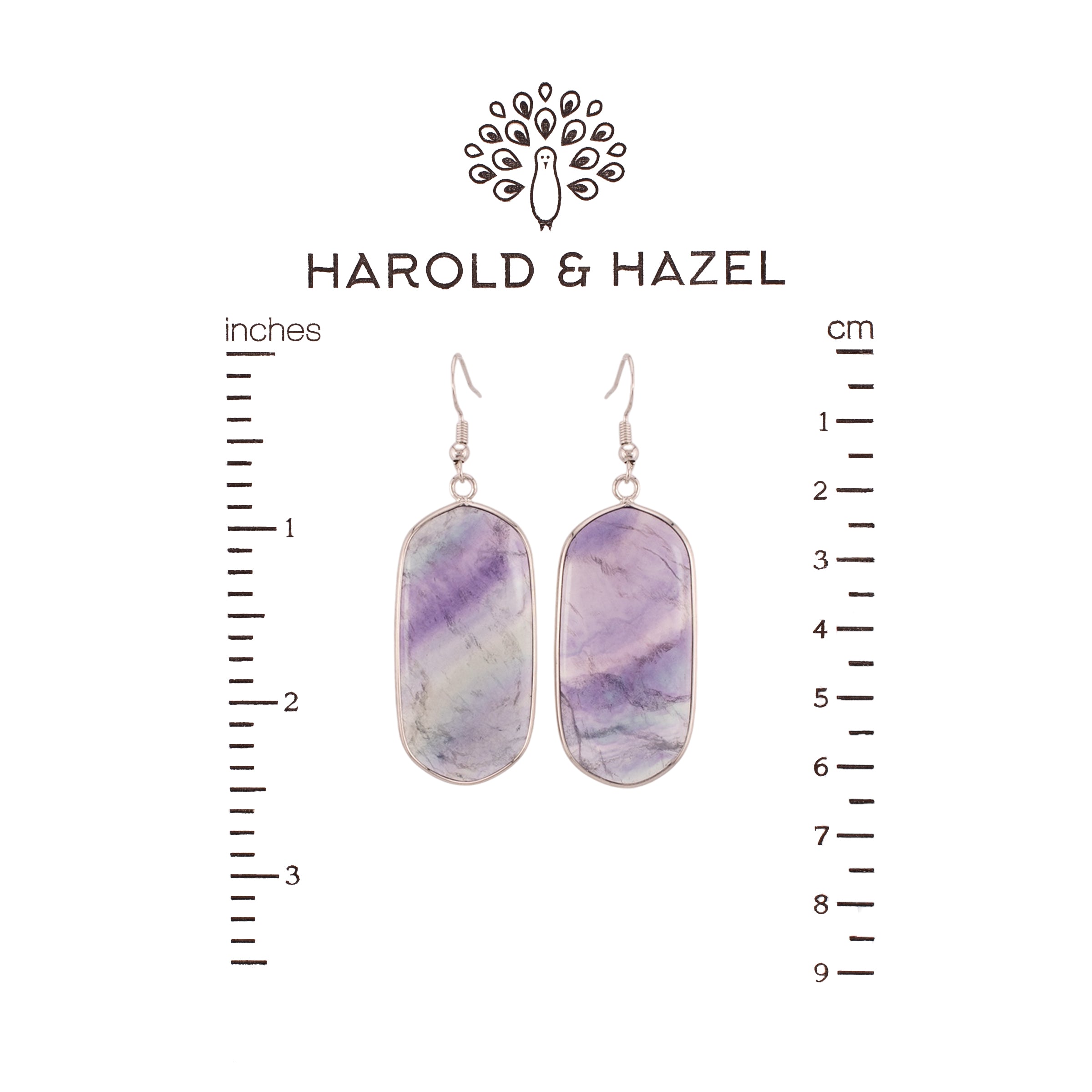 Fluorite Dangle Earrings