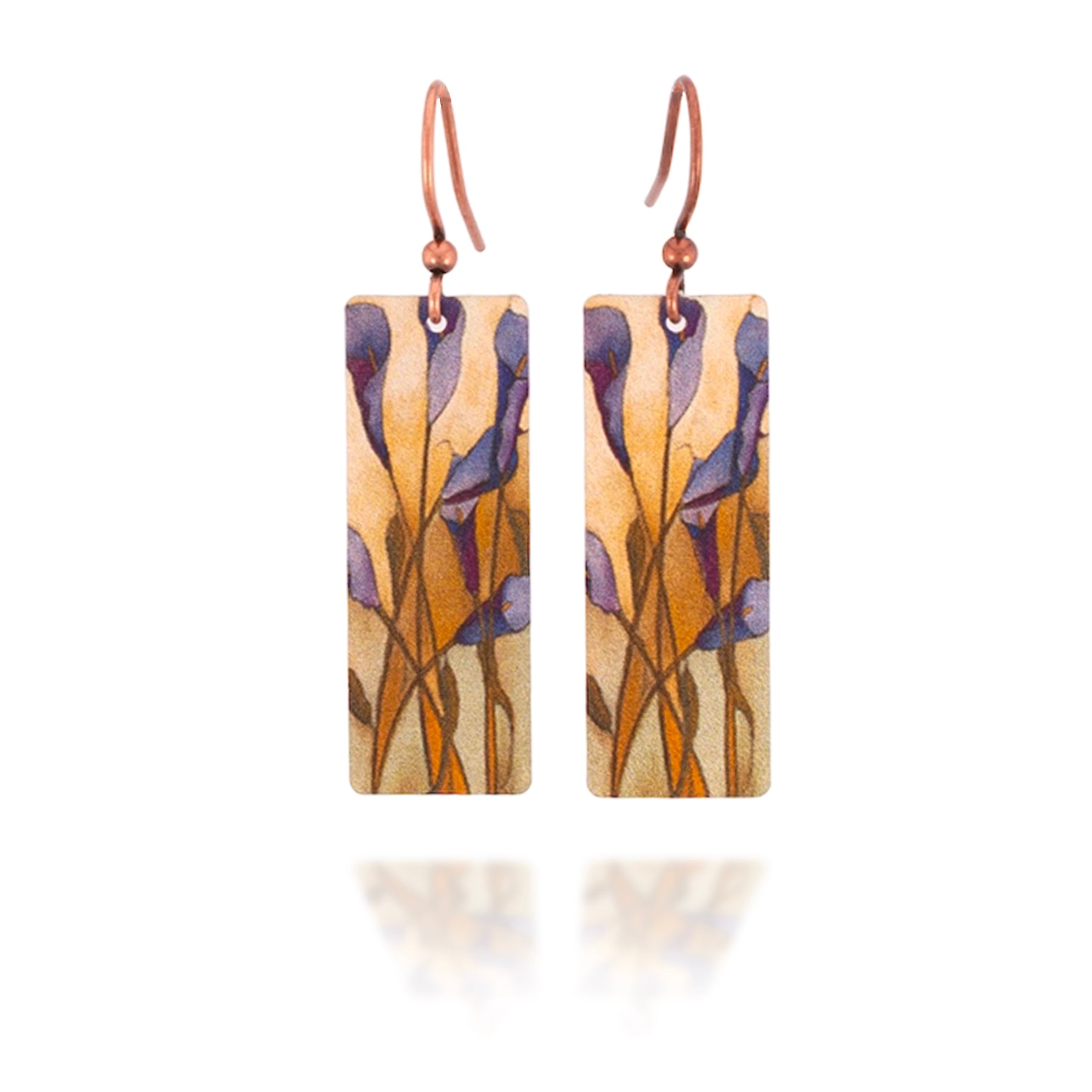 Purple Calla Lilies Earrings