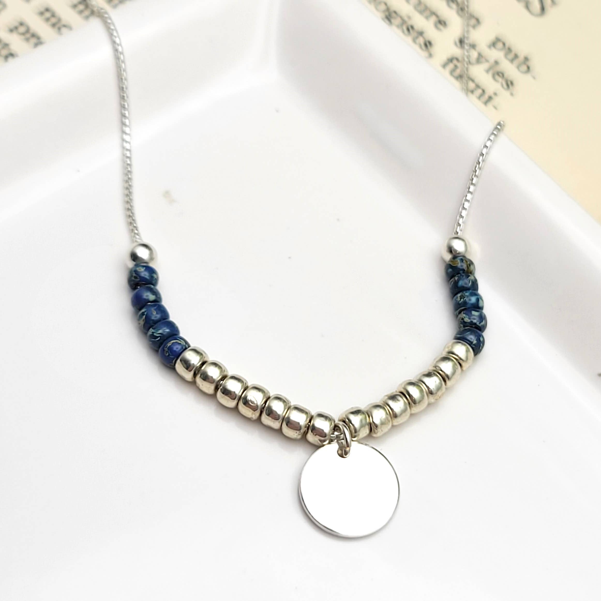 Indigo Sterling Silver Necklace