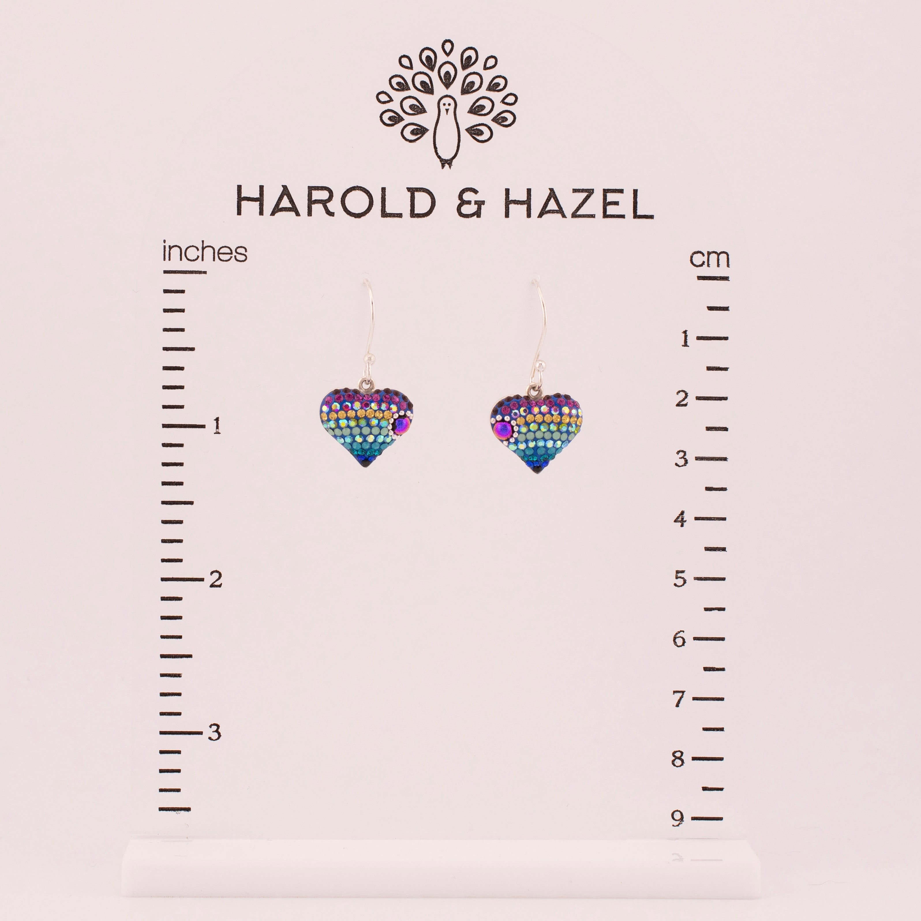 Vibrant Heart Earrings (Aurora)