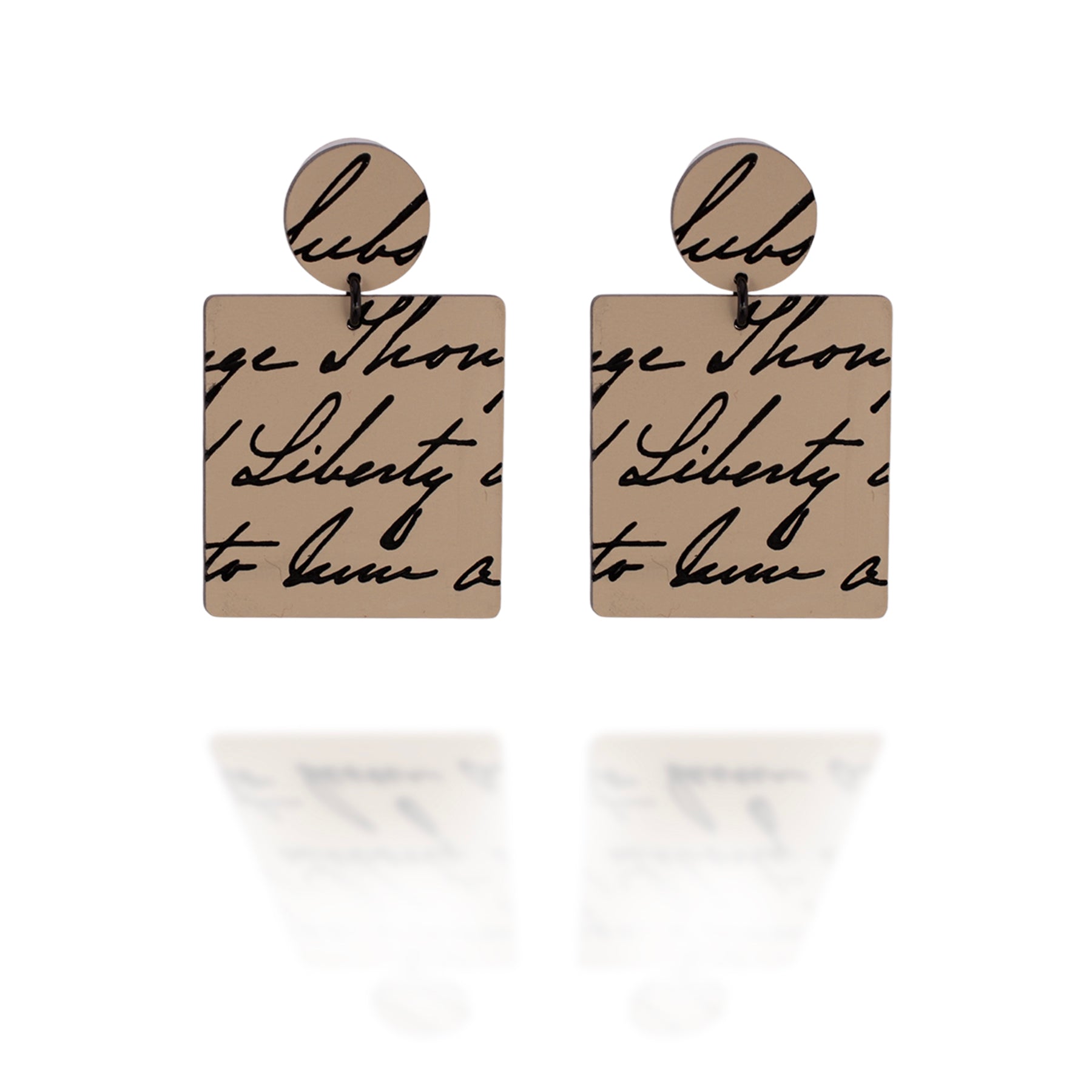 Sojourner Truth's Handwriting Earrings - 'Liberty'