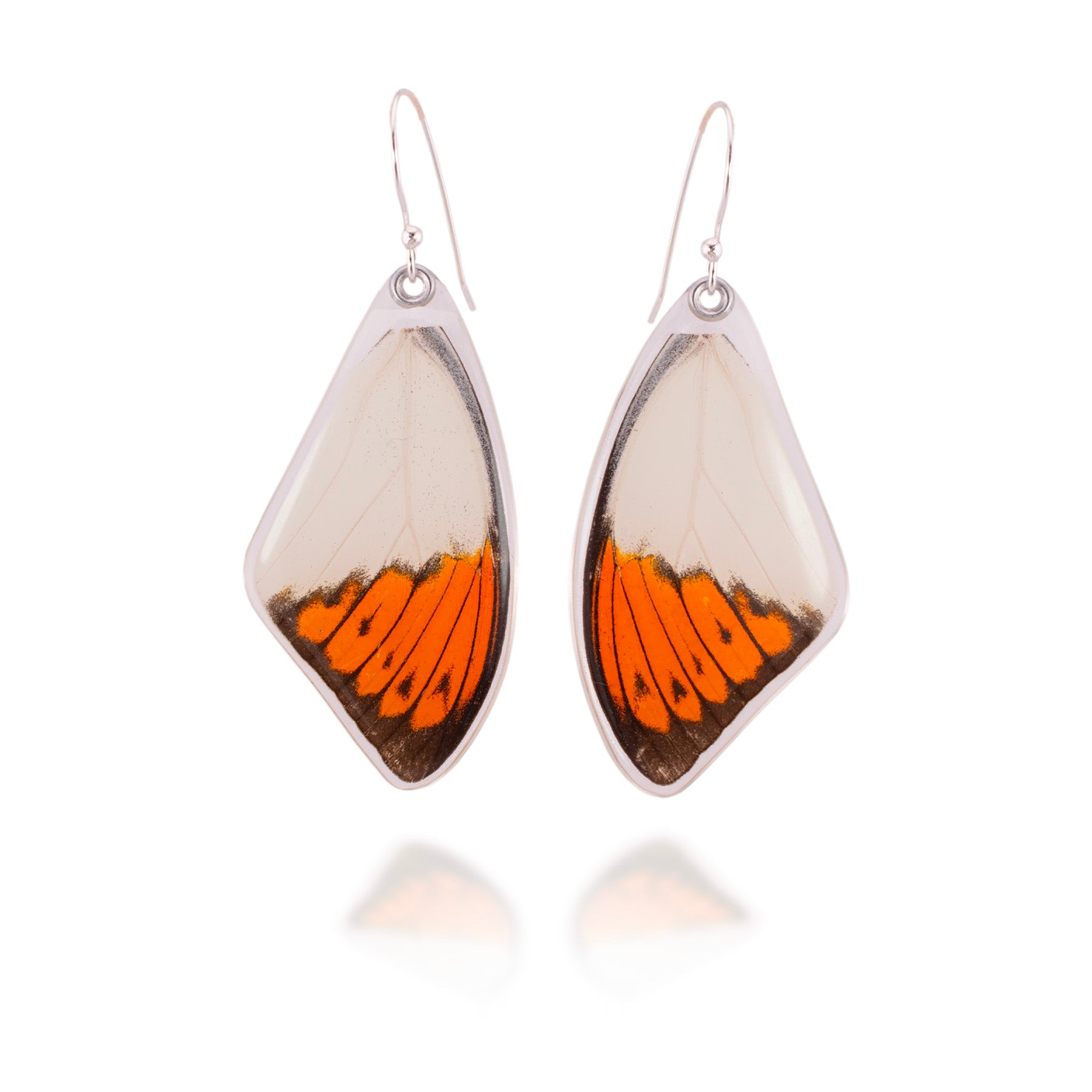 Great Orange Tip Butterfly Earrings