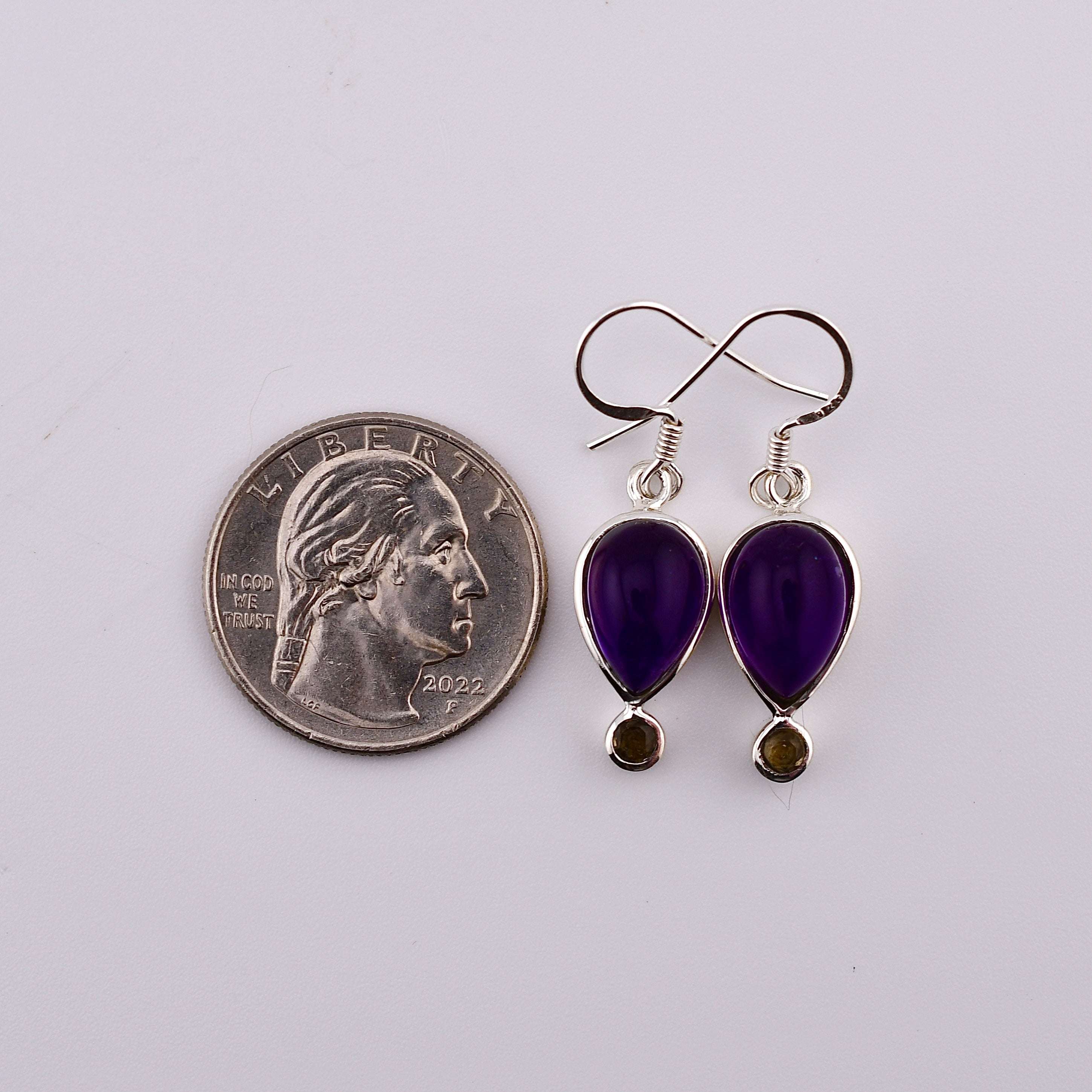 Amethyst Cabochon Earrings by Harold & Hazel | Harold & Hazel