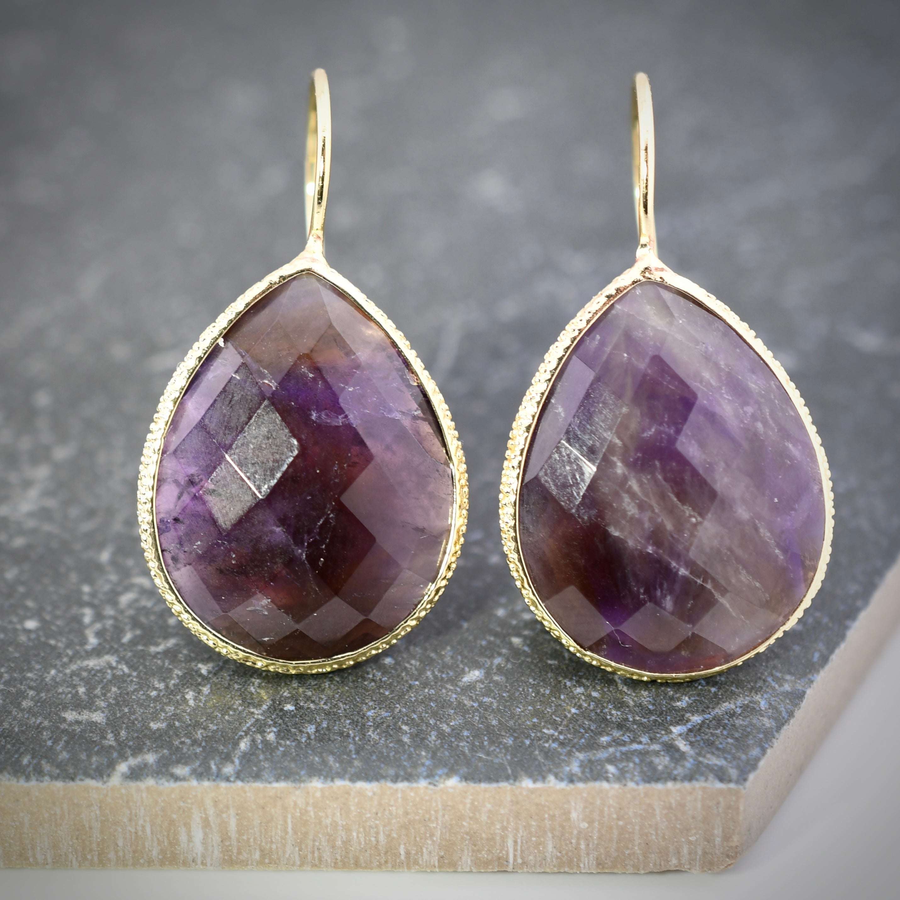 Amethyst Tears Earrings by Harold & Hazel | Harold & Hazel