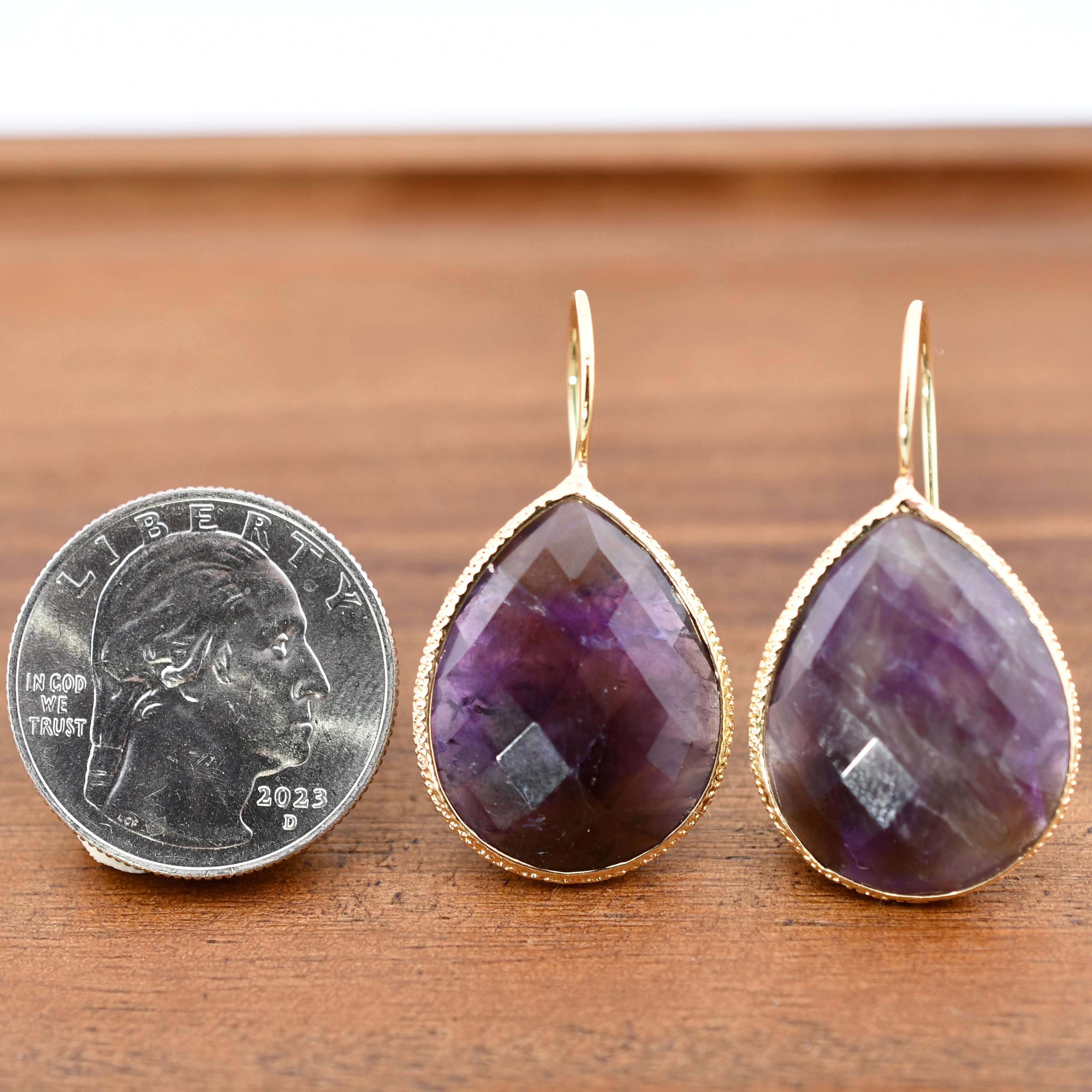 Amethyst Tears Earrings by Harold & Hazel | Harold & Hazel