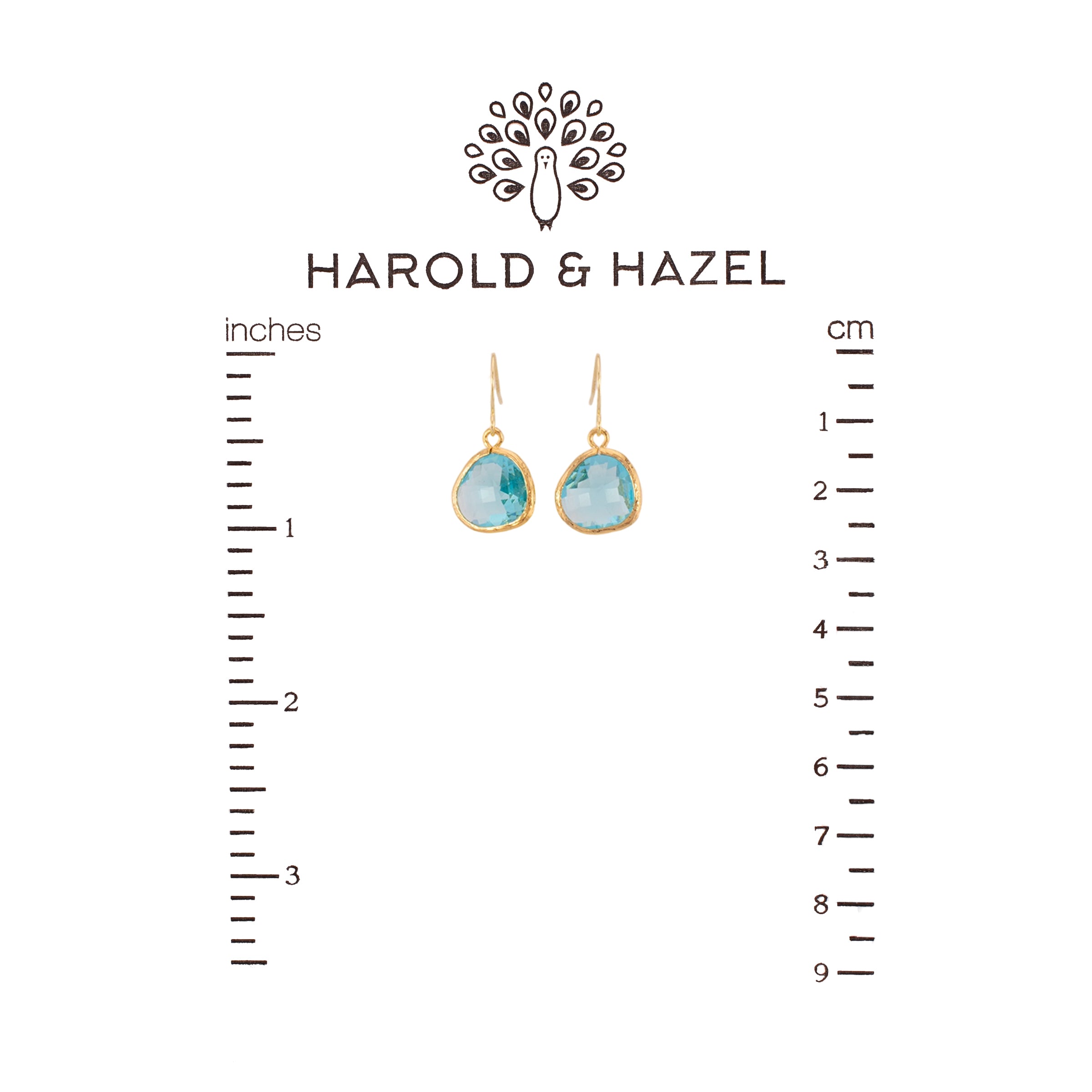 Aquamarine Teardrop Earrings Laalee Jewelry Harold & Hazel