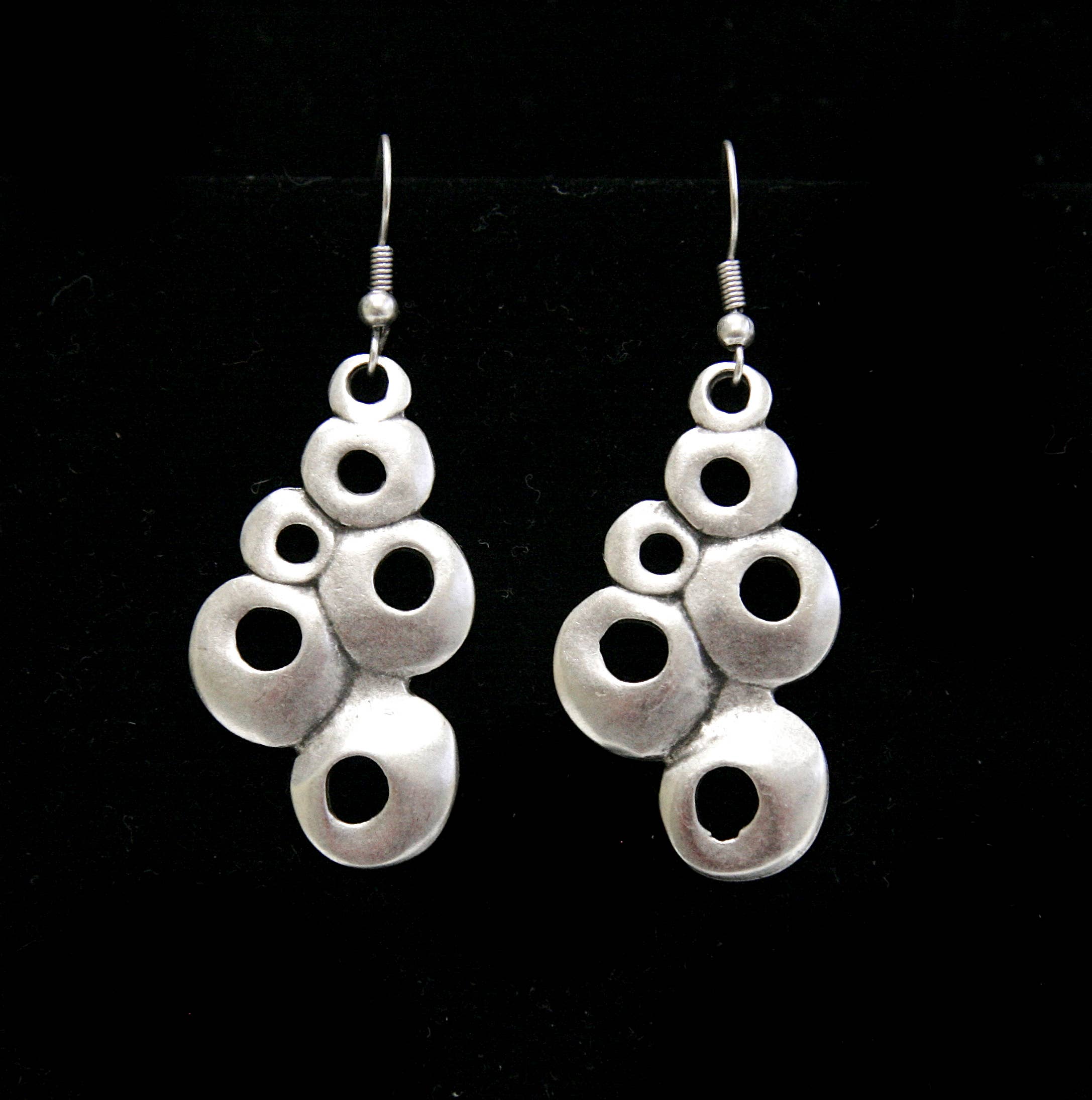 Bubble Pewter Earrings Chanour Harold & Hazel