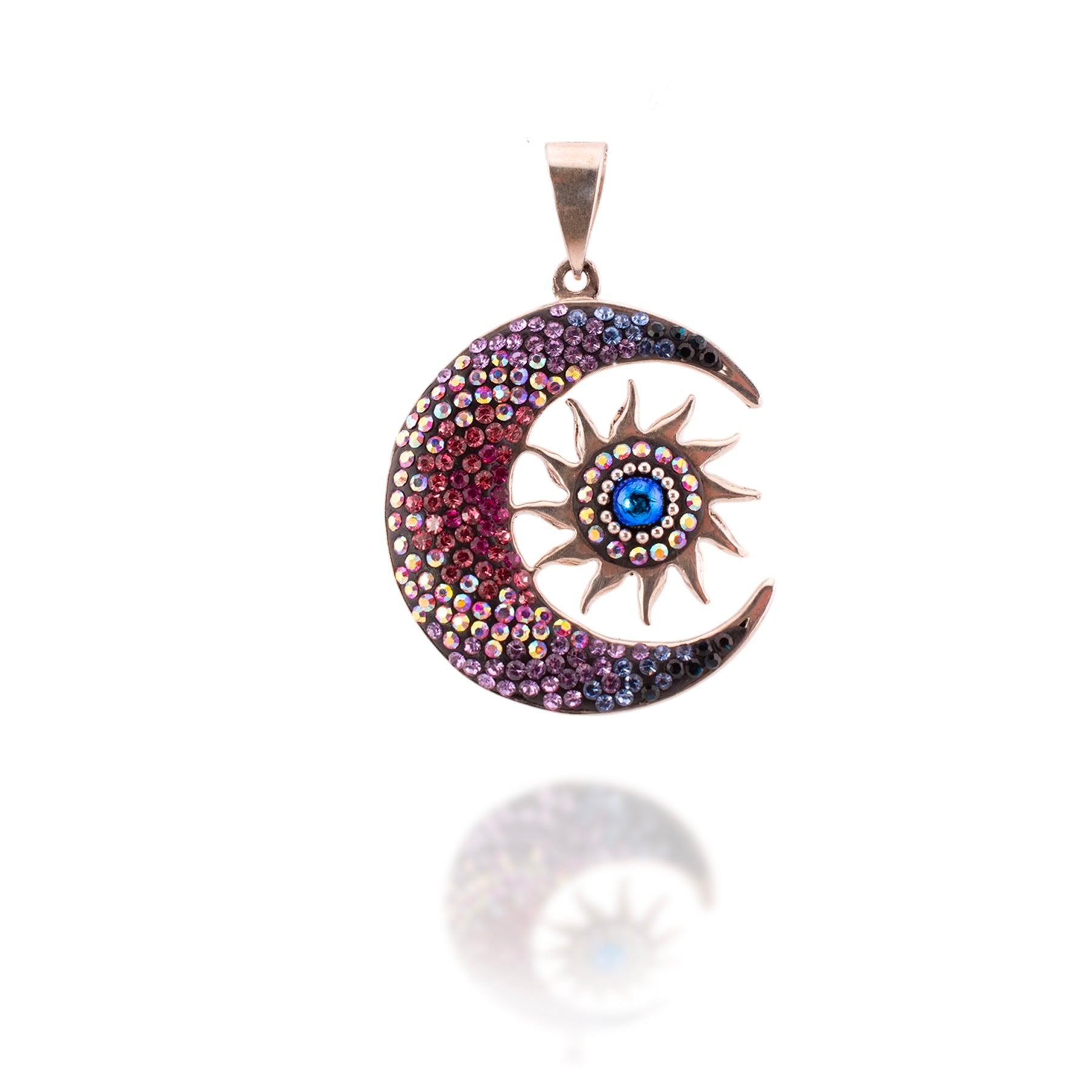 Moon & Sun Necklace (Bugambilia)