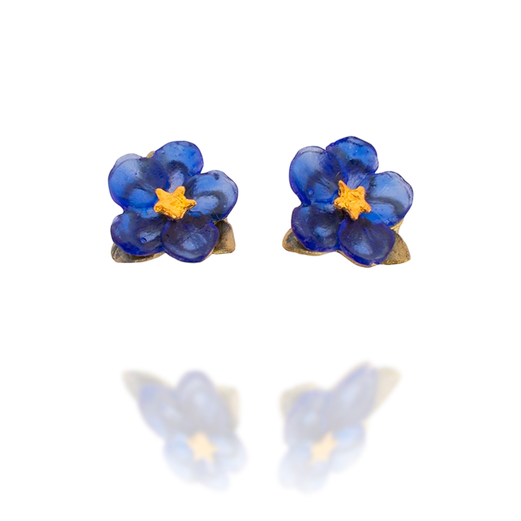 Blue Violet Post Earrings