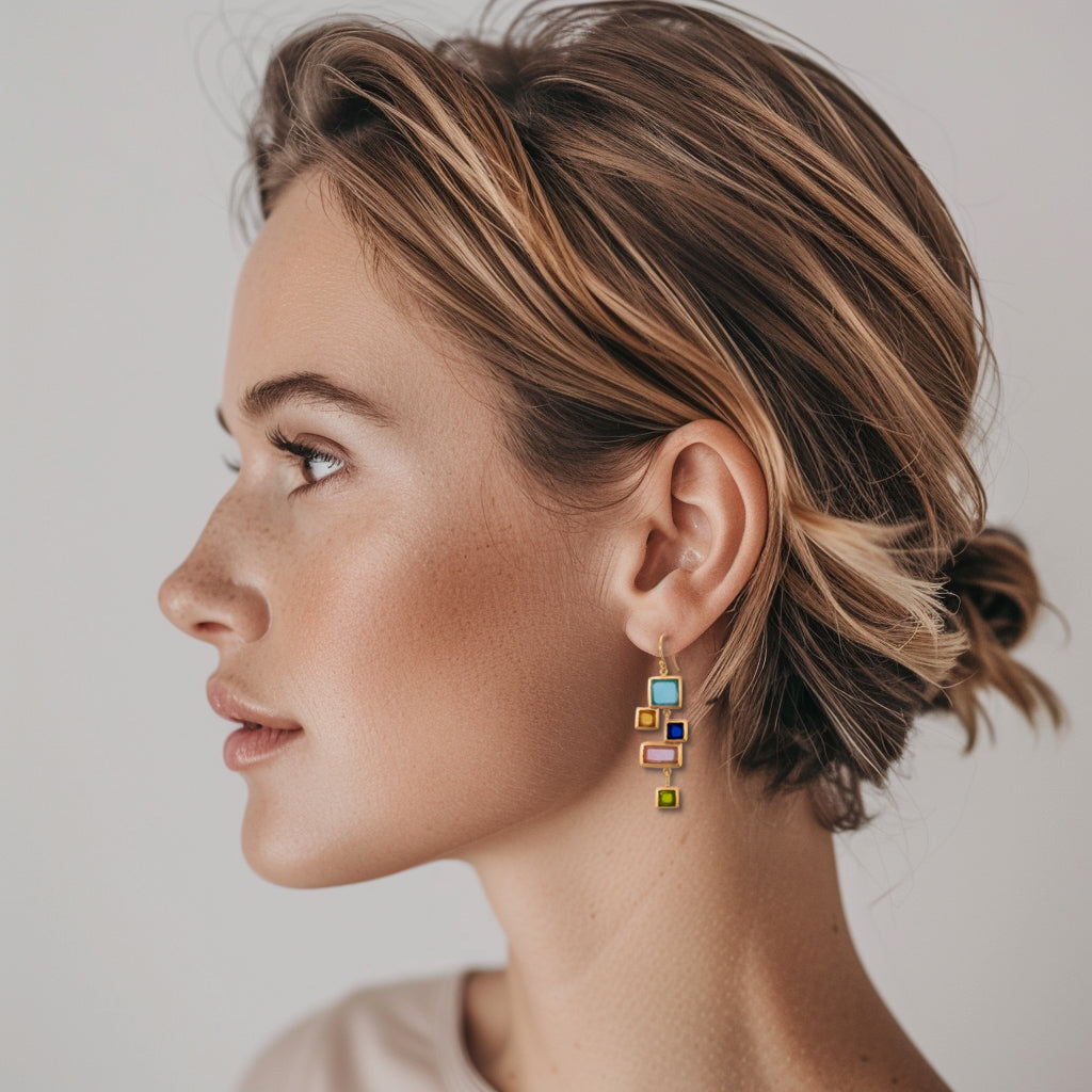 Mosaic Statement Earrings