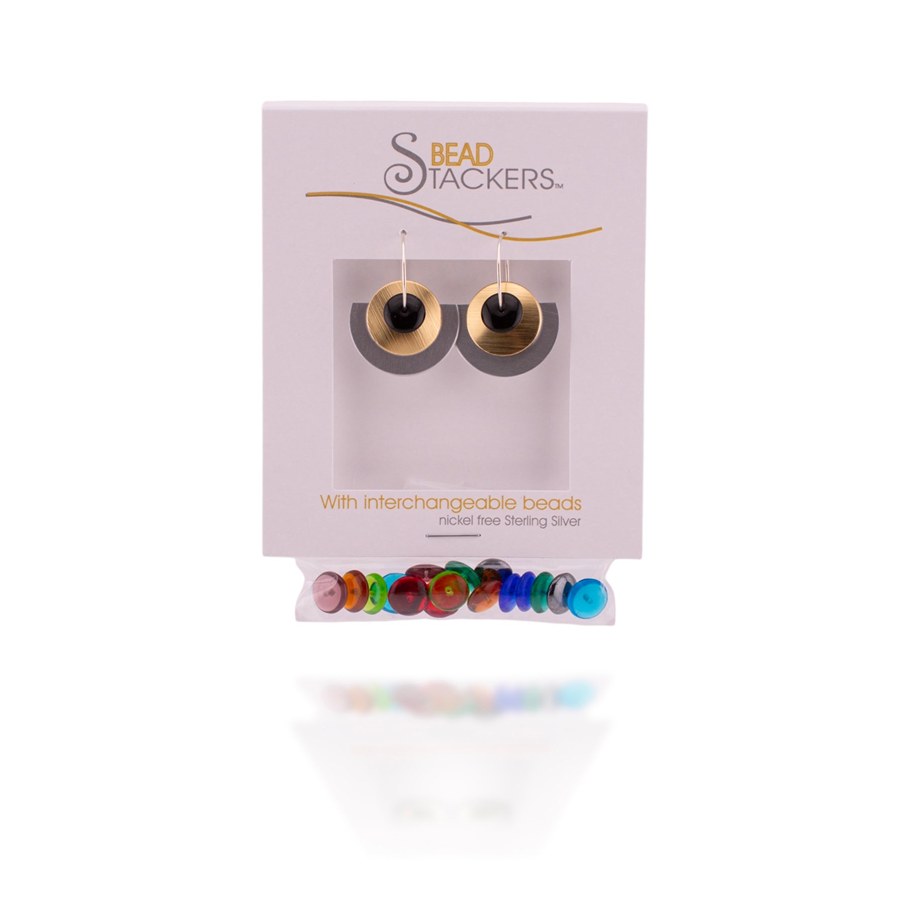 Bead Stackers Interchangeable Earrings (Gold & Silver)