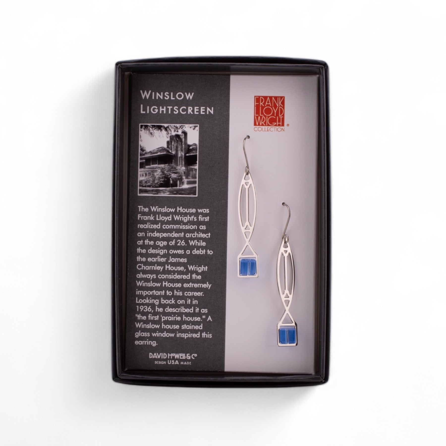 Frank Lloyd Wright Winslow Lightscreen Earrings