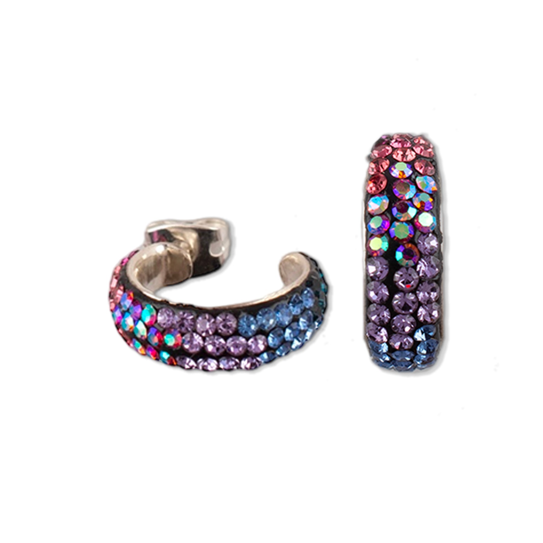 Petite Sparkling Huggie Hoops (Bugambilia)