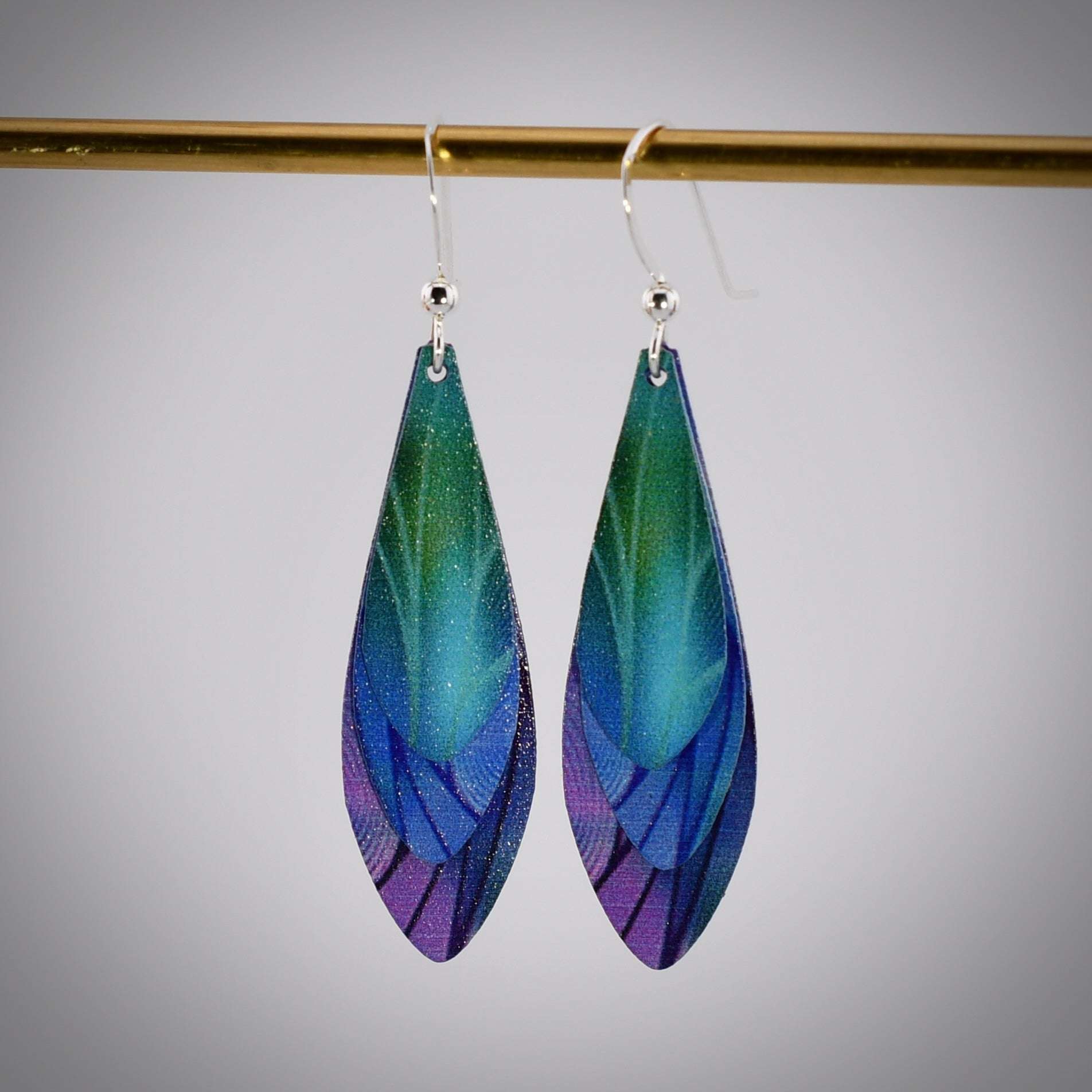 Feather Earrings Illustrated Light & DC Designs Harold & Hazel