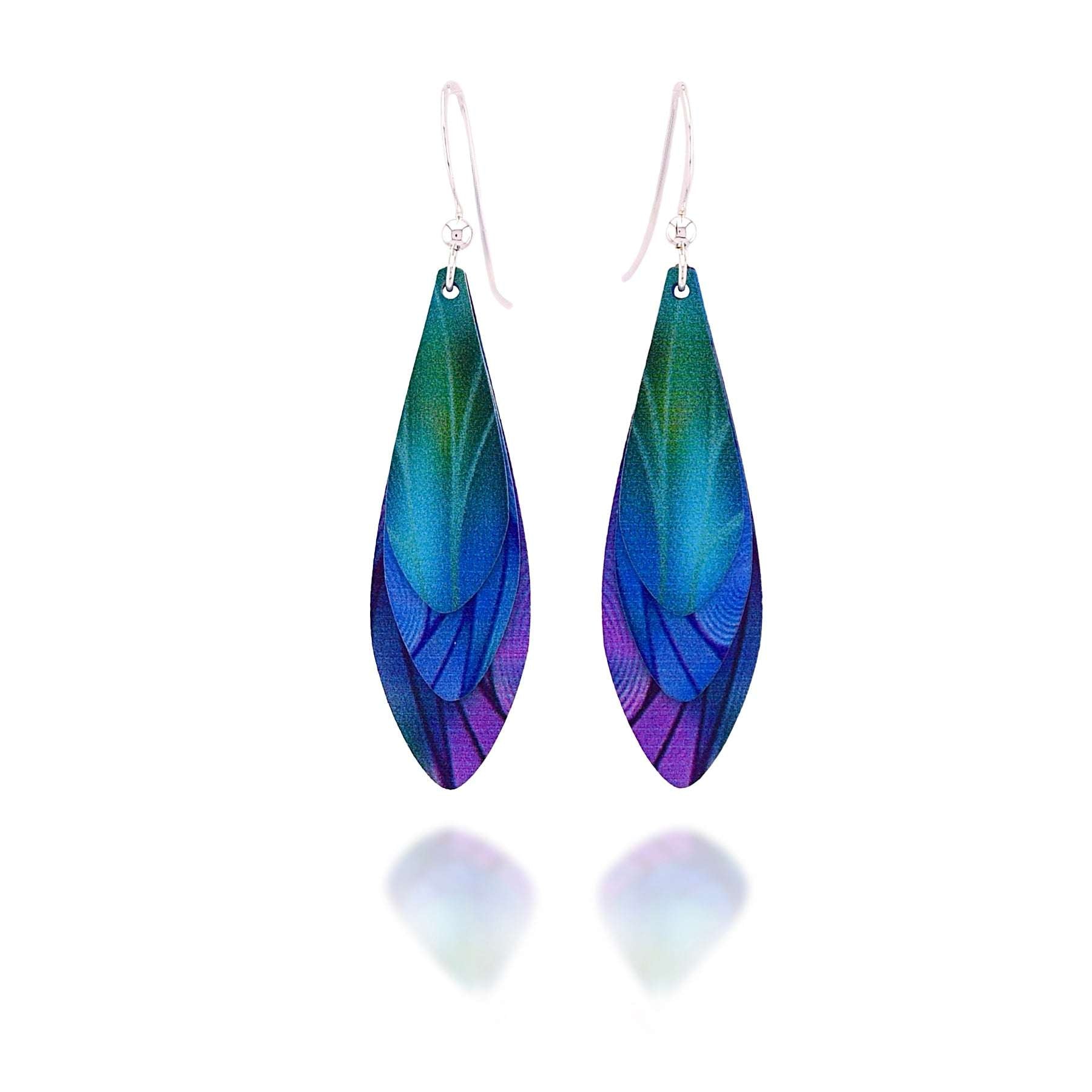 Feather Earrings Illustrated Light & DC Designs Harold & Hazel