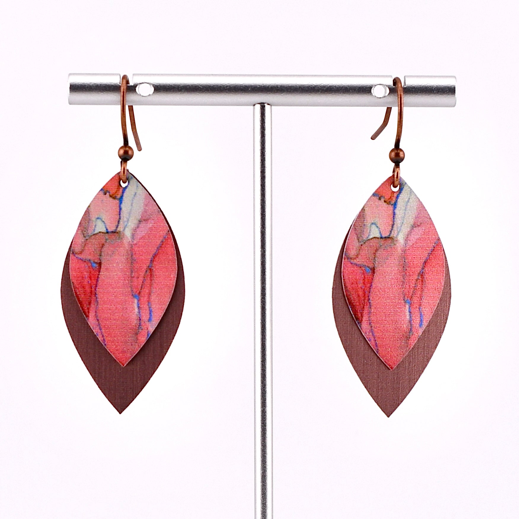 Coral Web Earrings