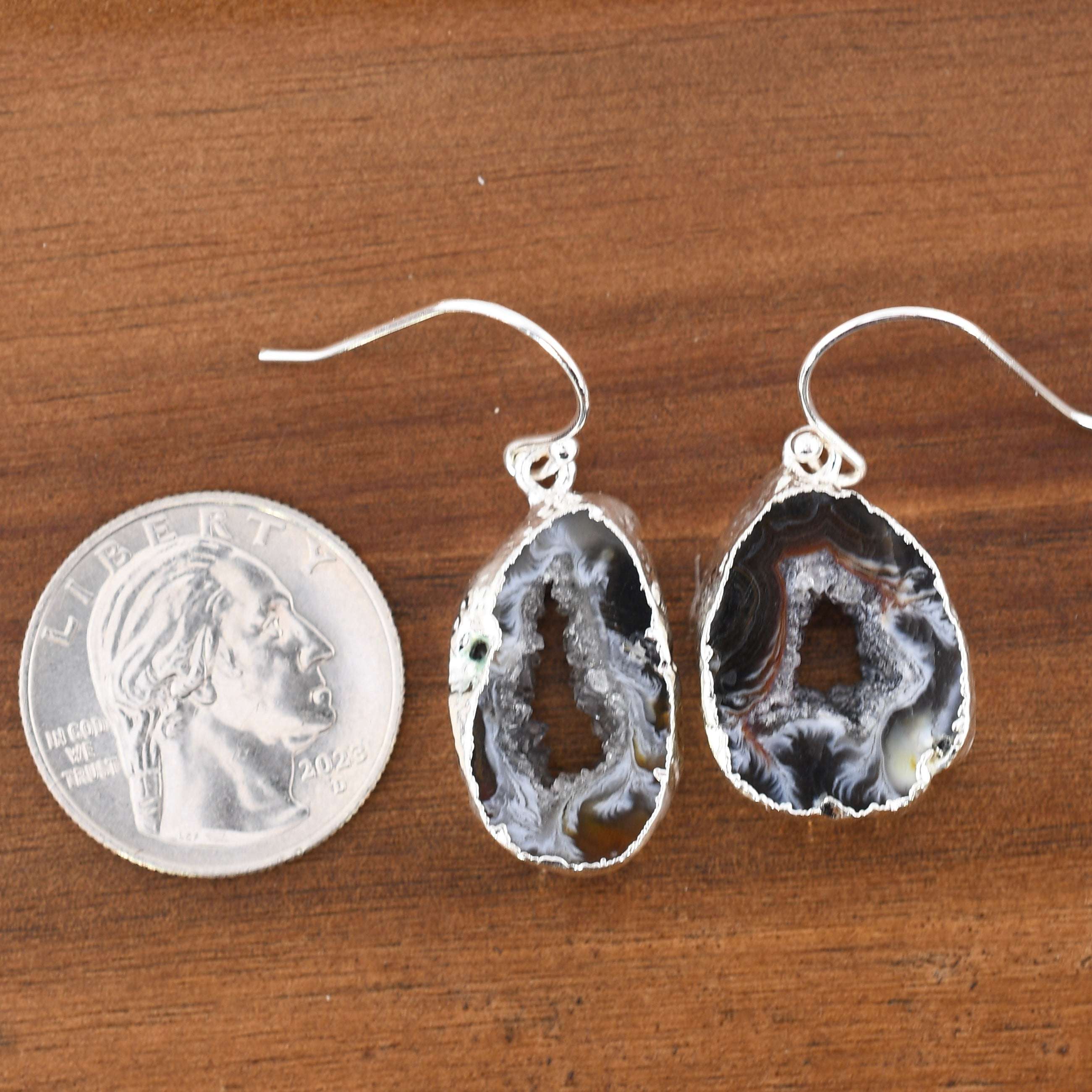 Geode Slice Earrings Harold & Hazel Harold & Hazel