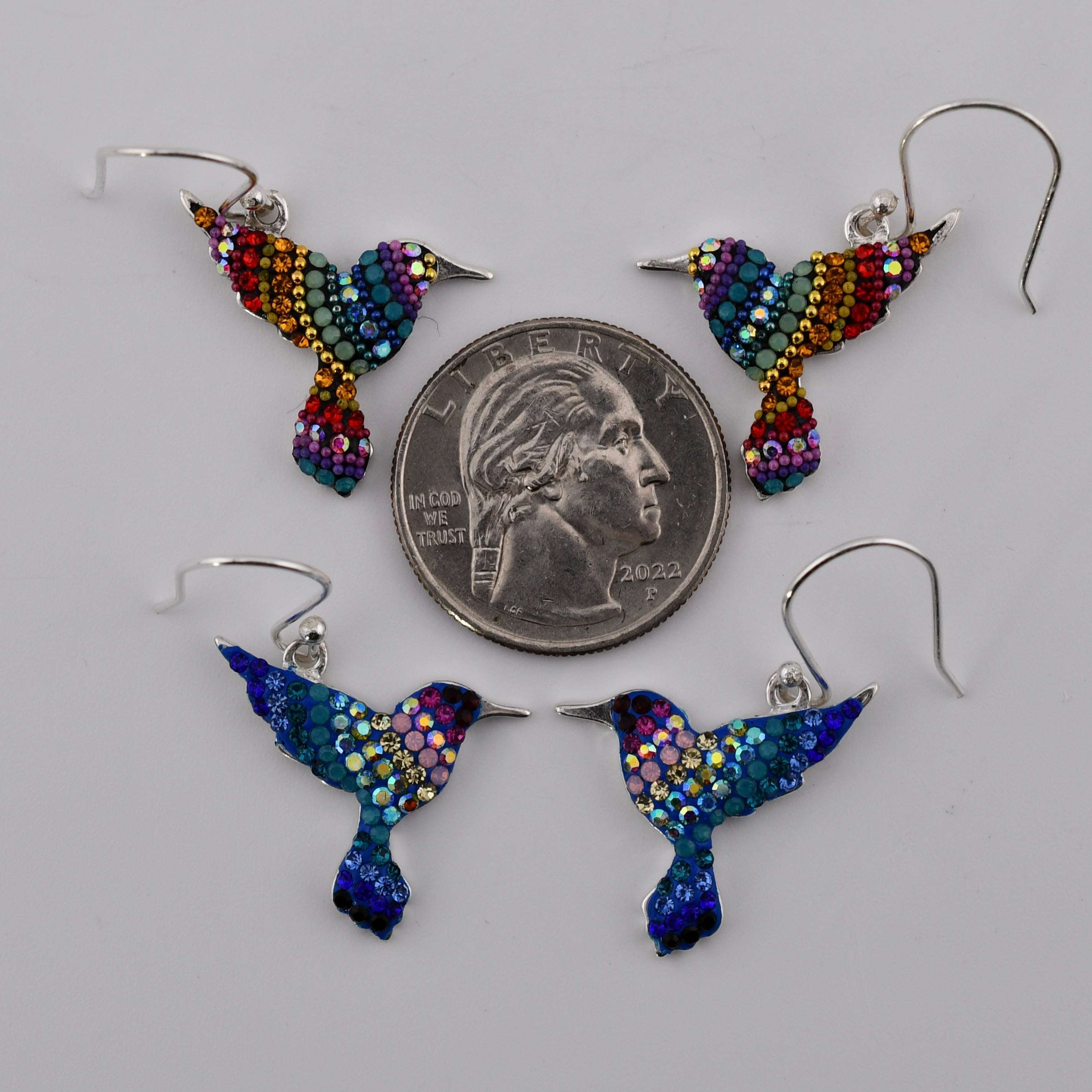 Hummingbird Earrings (Aurora) Mosaico Jewels Harold & Hazel