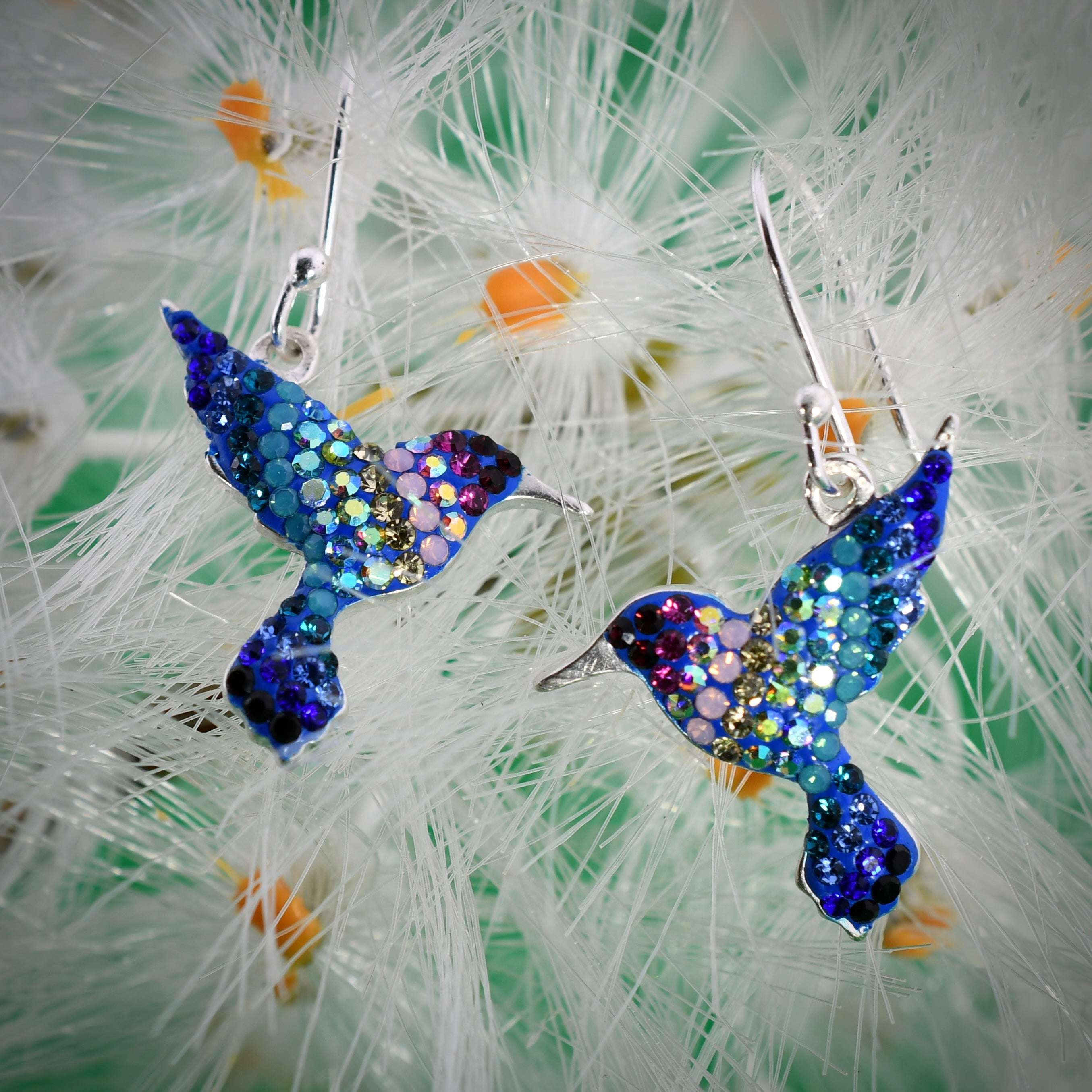 Hummingbird Earrings (Aurora) Mosaico Jewels Harold & Hazel