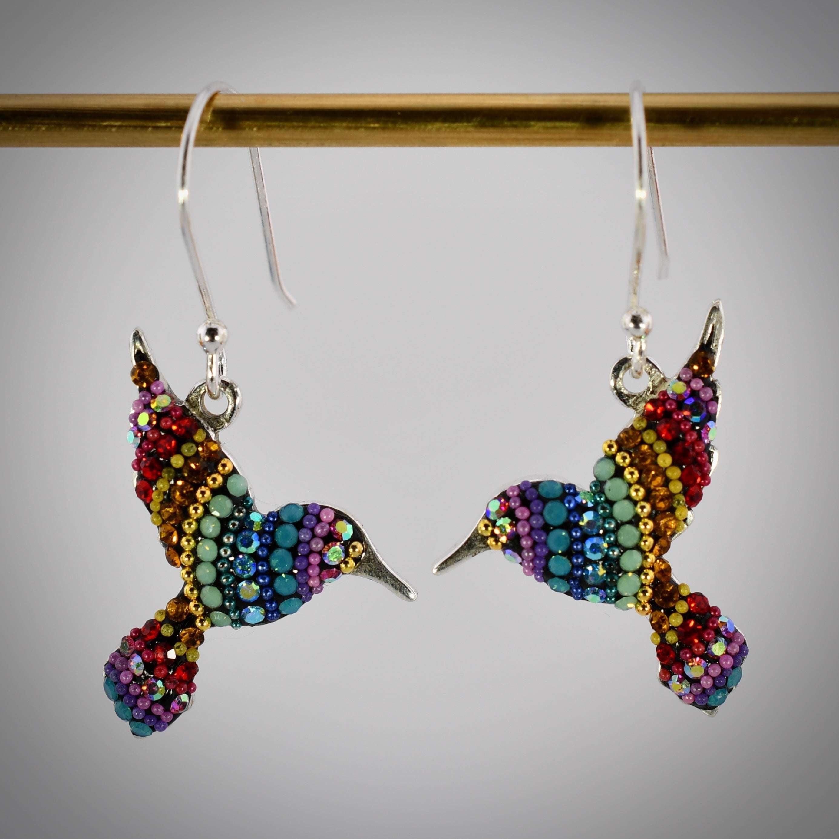 Hummingbird Earrings (Kaleidescope) Mosaico Jewels Harold & Hazel