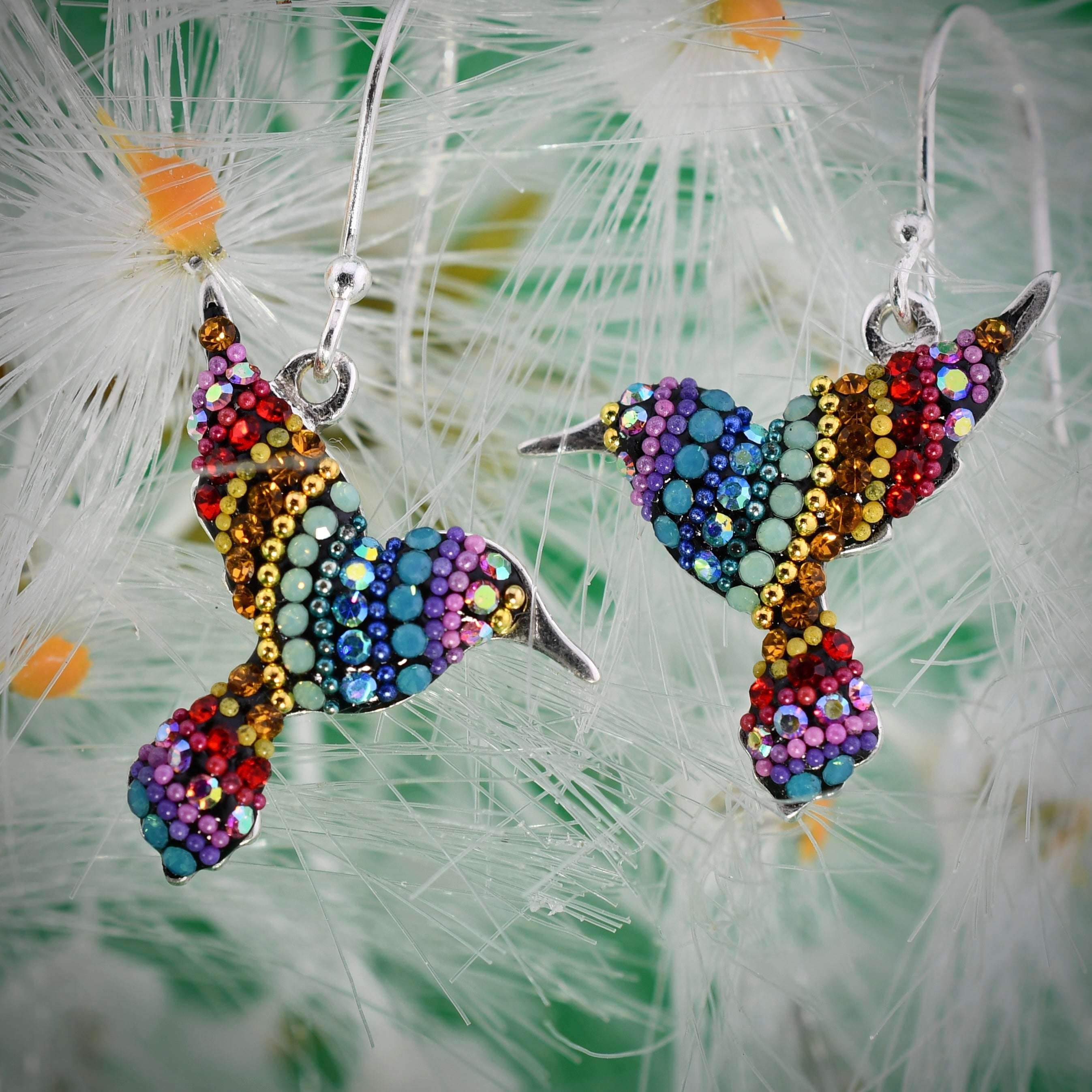 Hummingbird Earrings (Kaleidescope) Mosaico Jewels Harold & Hazel