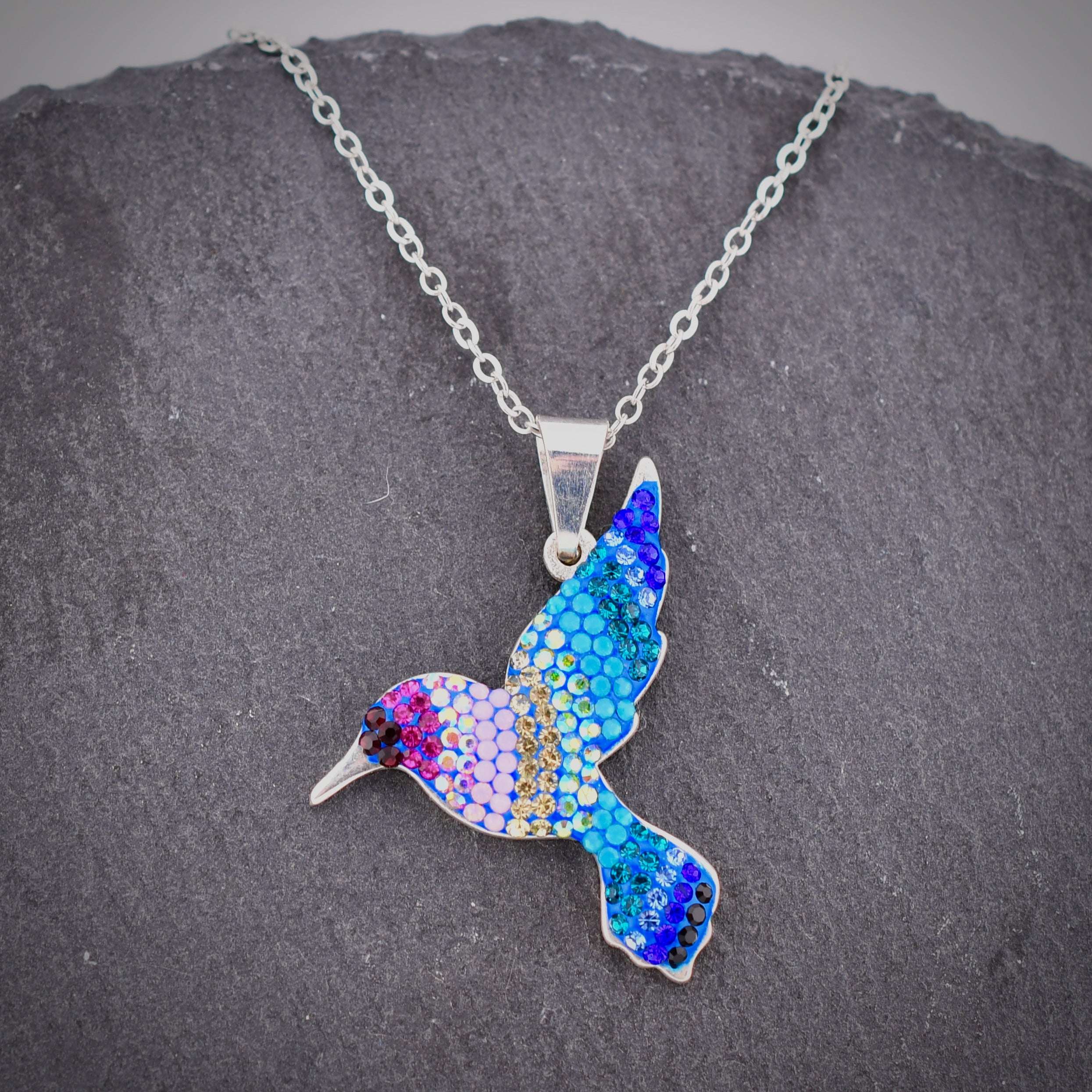 Hummingbird Necklace (Aurora) Mosaico Jewels Harold & Hazel