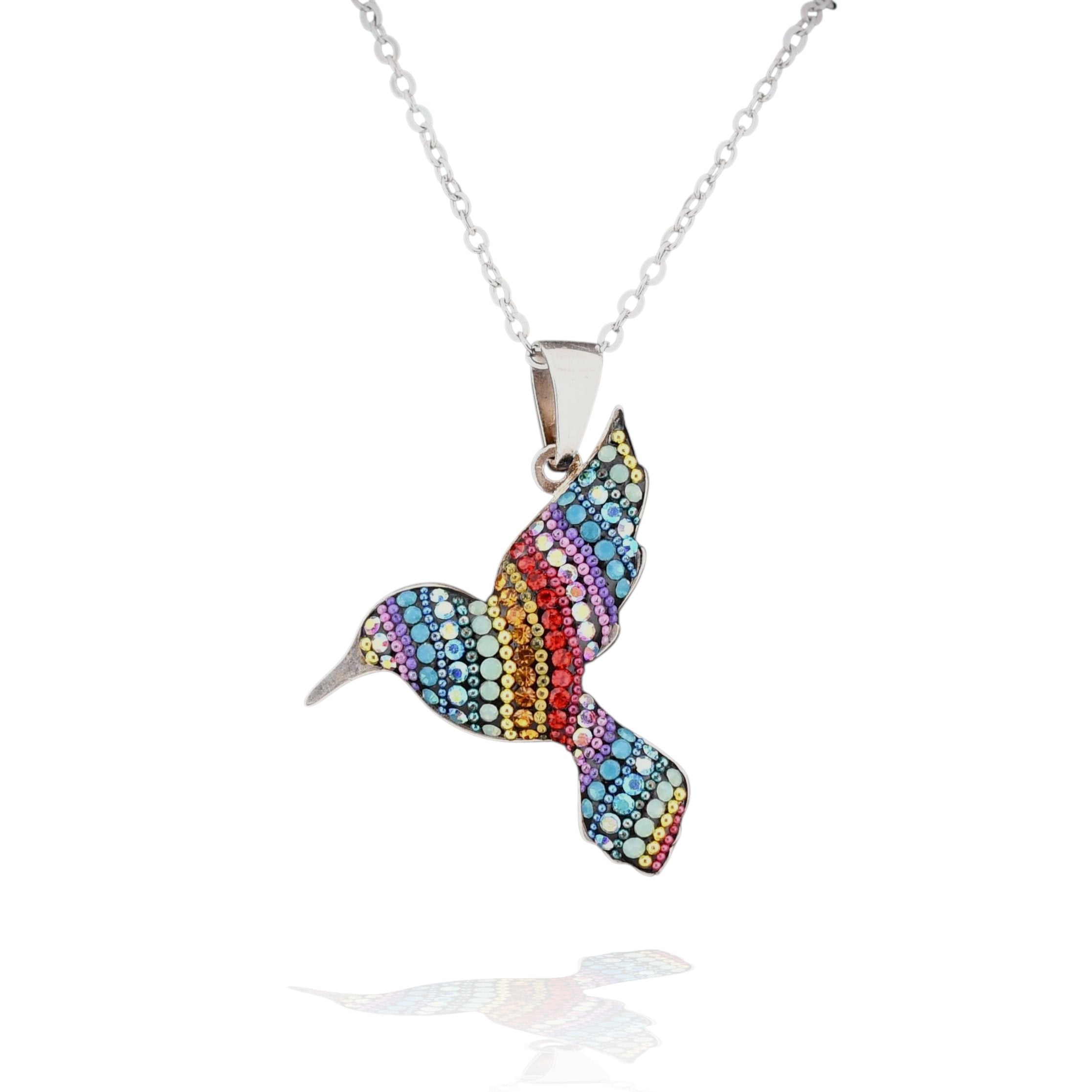 Hummingbird Necklace (Kaleidescope) Mosaico Jewels Harold & Hazel
