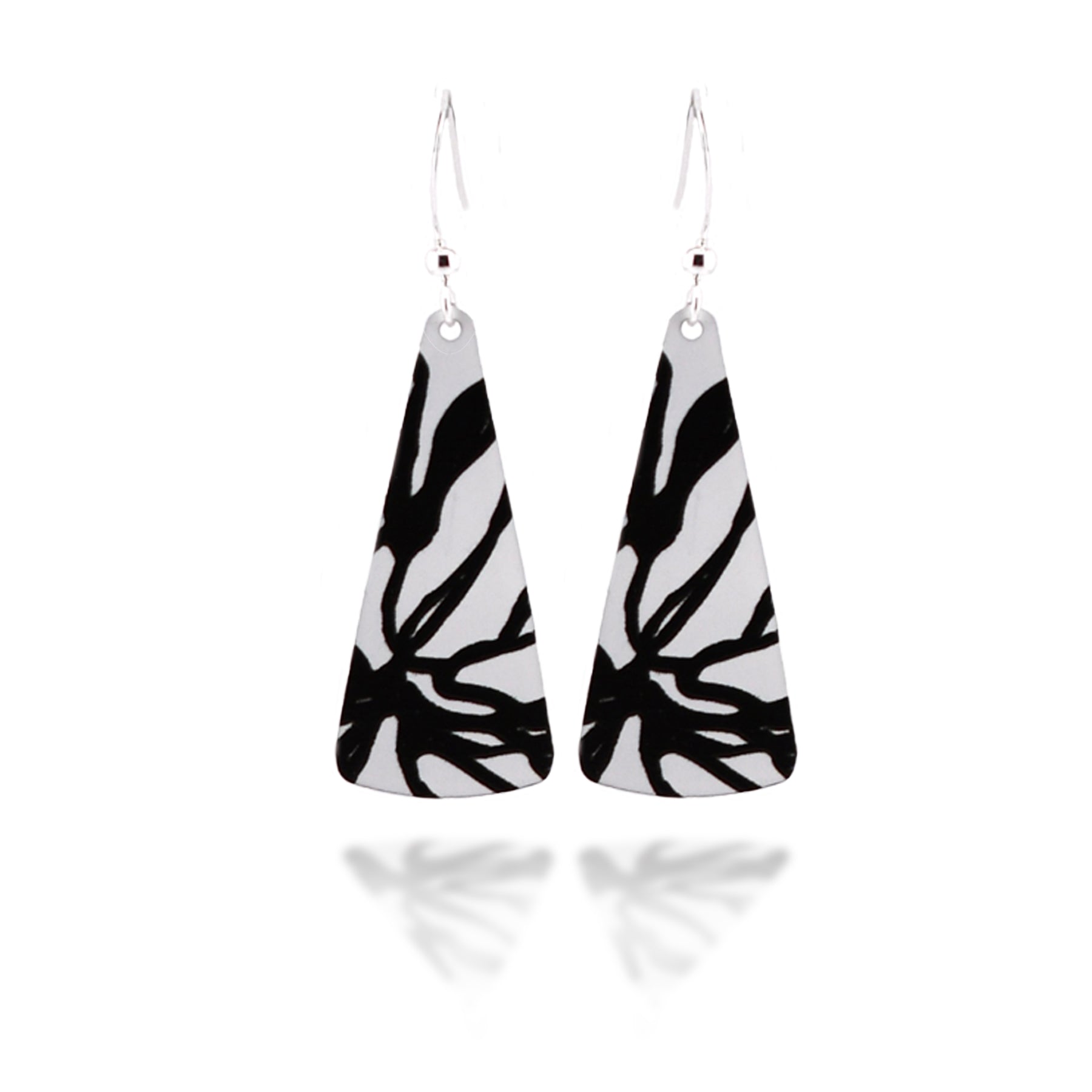 Black and White Abstract Earrings by Illustrated Light & DC Designs | Harold & Hazel