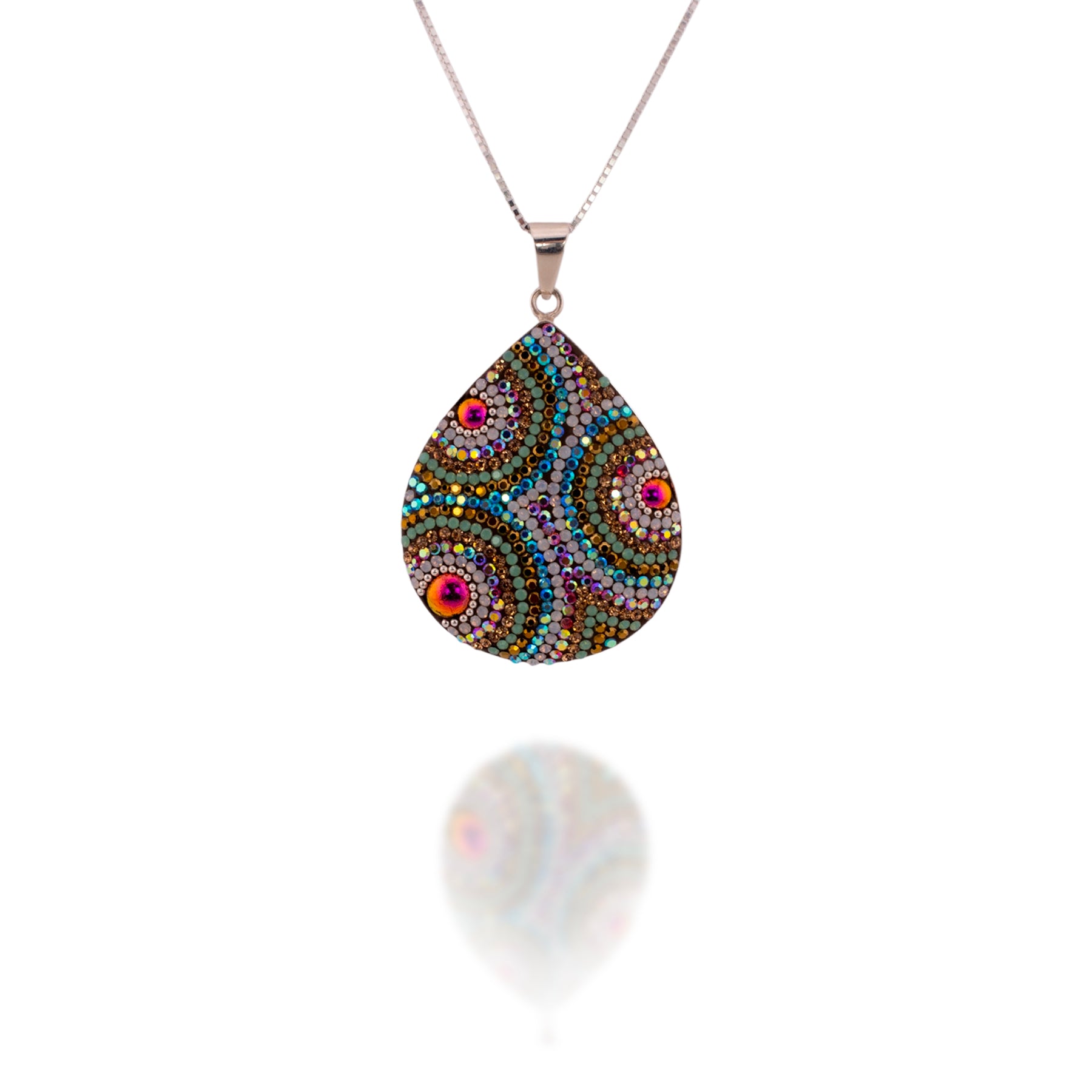 Radiant Pear Pendant (Rose Dew)