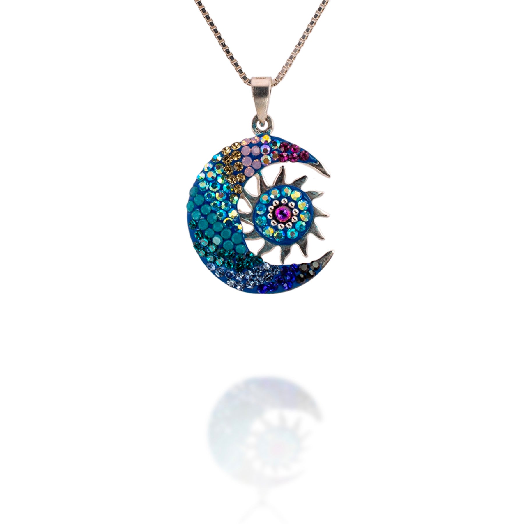 Mini Moon & Sun Necklace (Aurora)