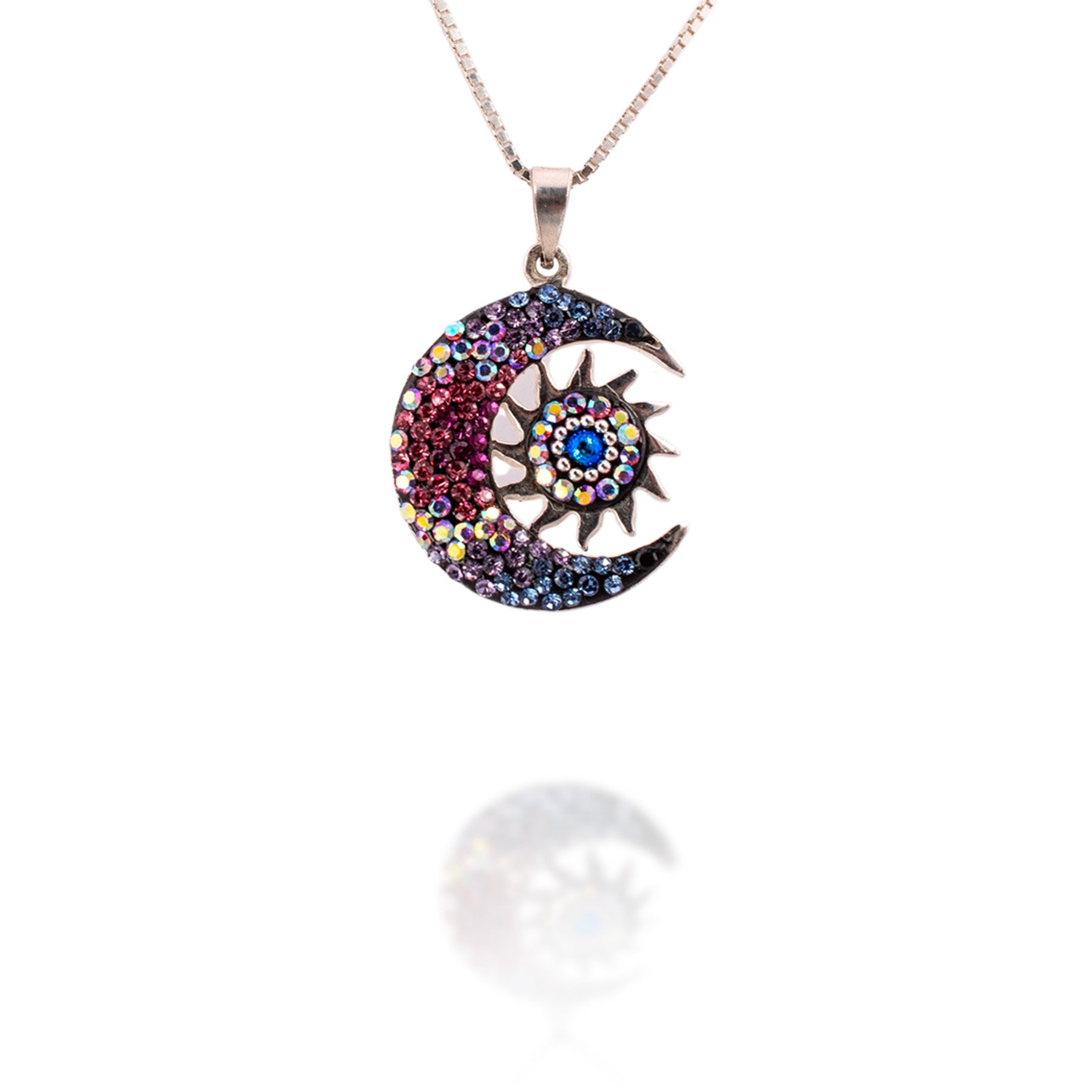 Mini Moon & Sun Necklace (Bugambilia)