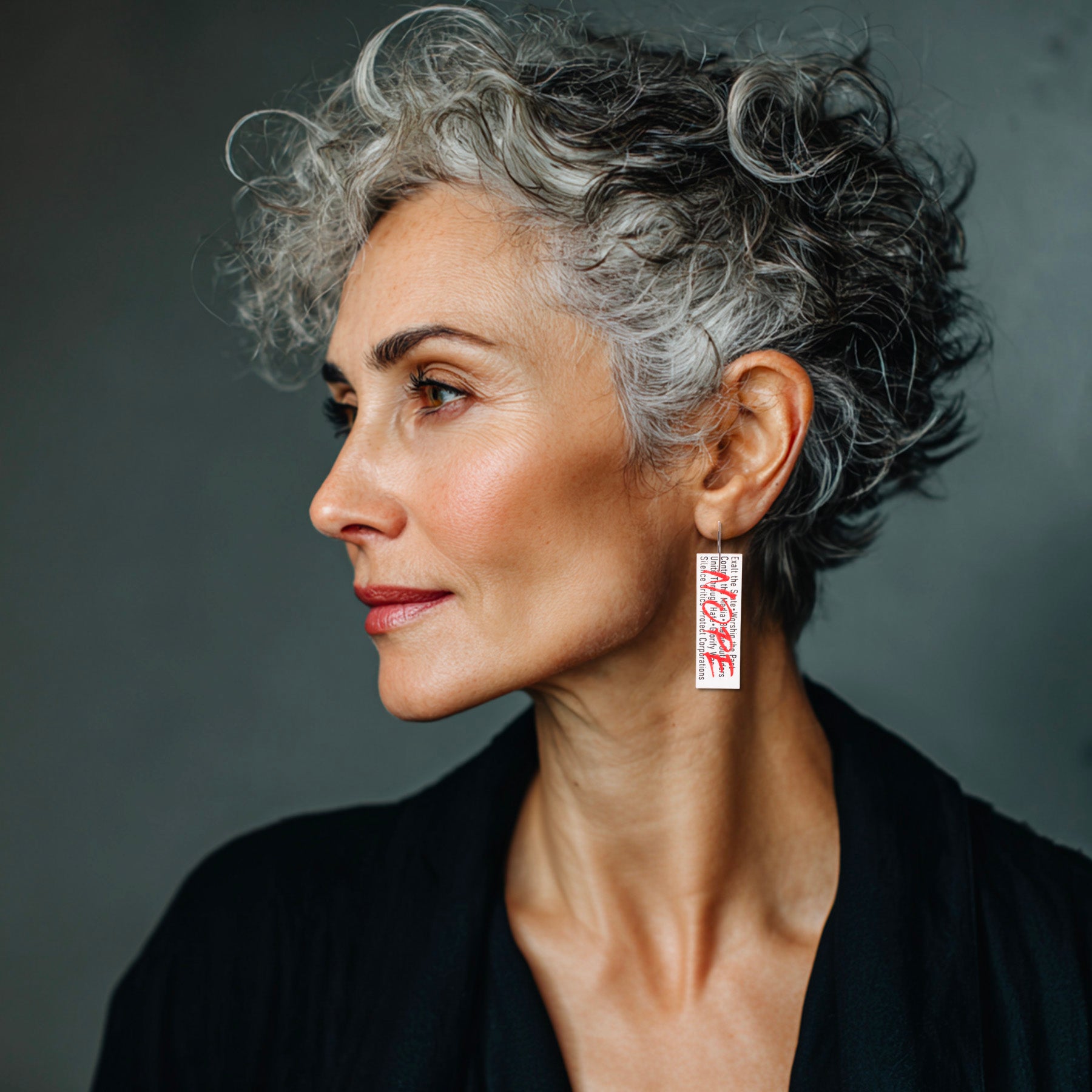Say Nope to Fascism Earrings ♻️