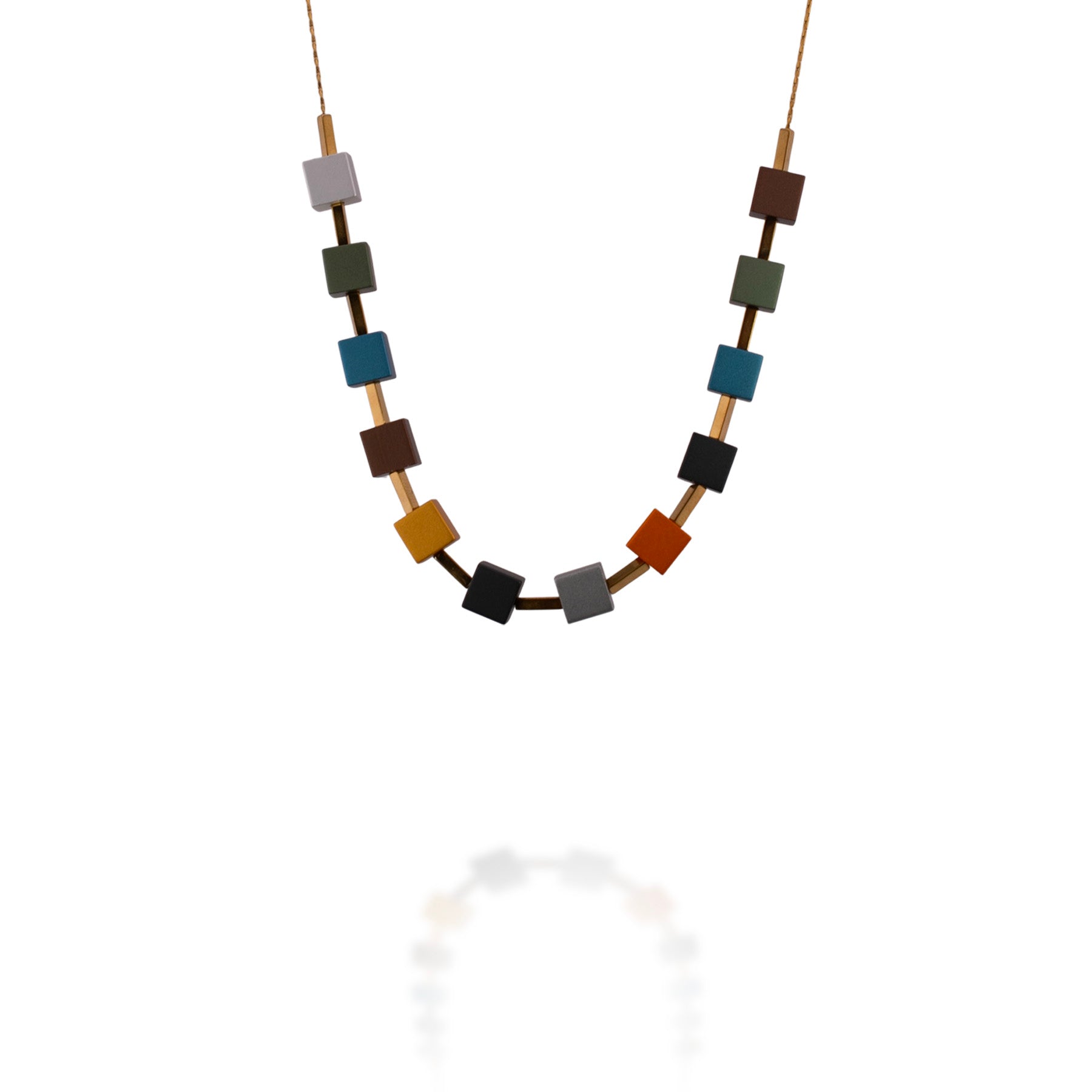 Cube Necklace (Prairie)