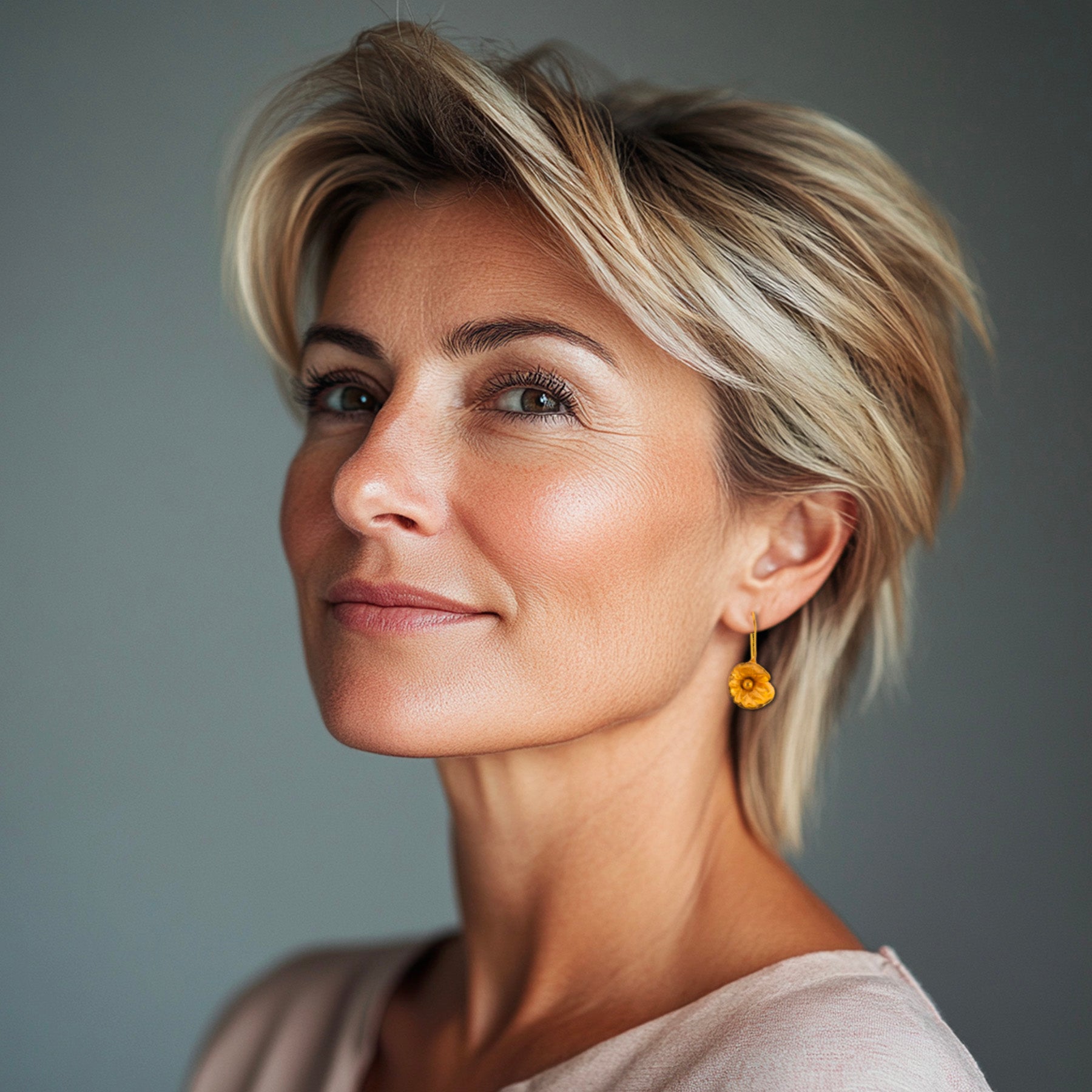 Poppy Drops Earrings (Gold Plated)