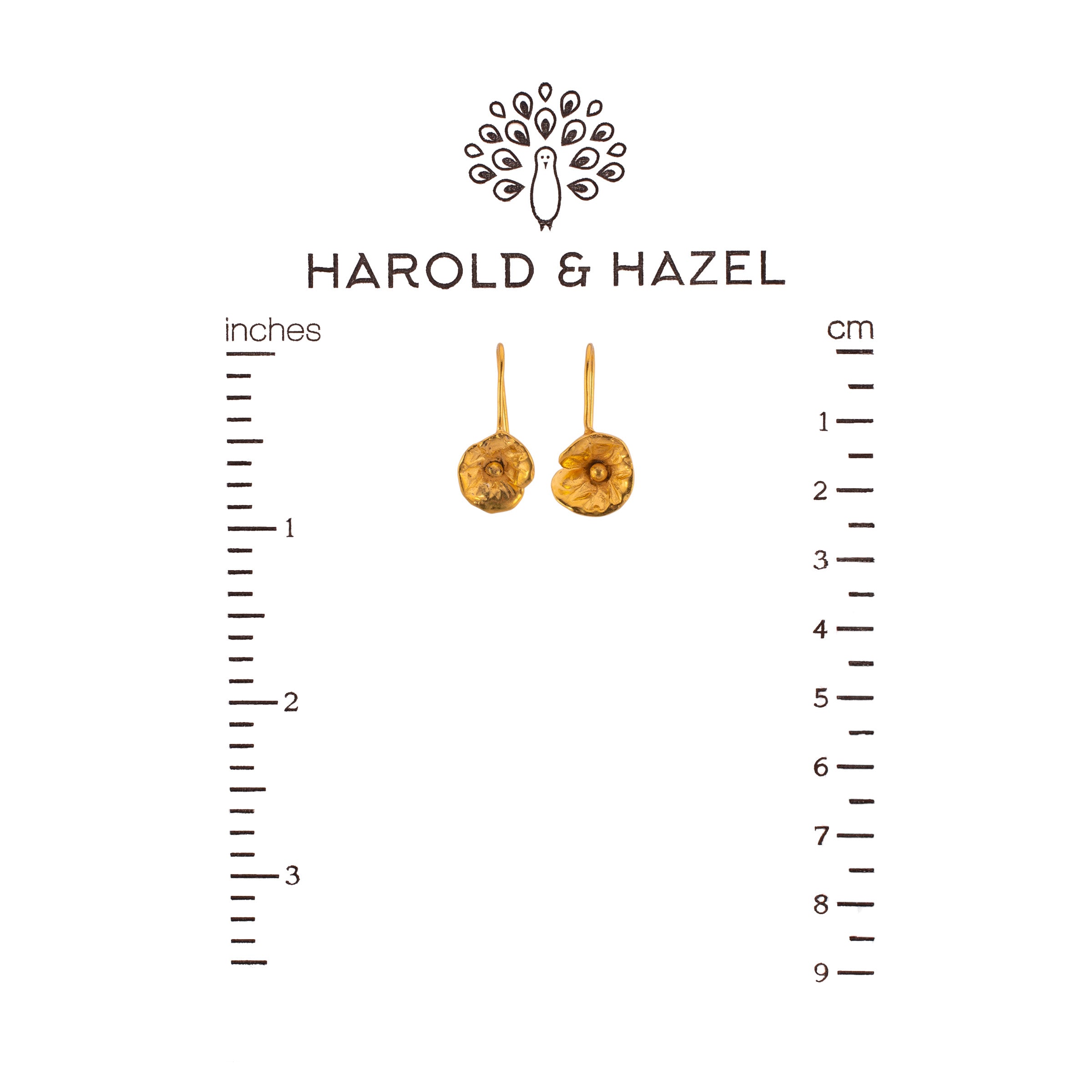 Poppy Drops Earrings (Gold Plated)