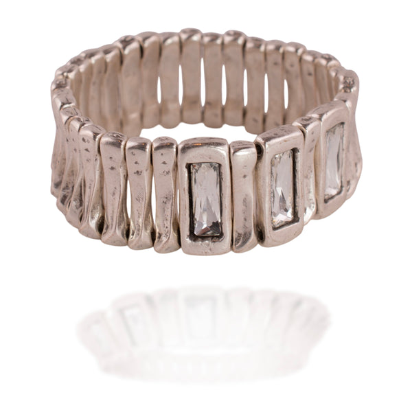 Steel & Sparkle Bracelet