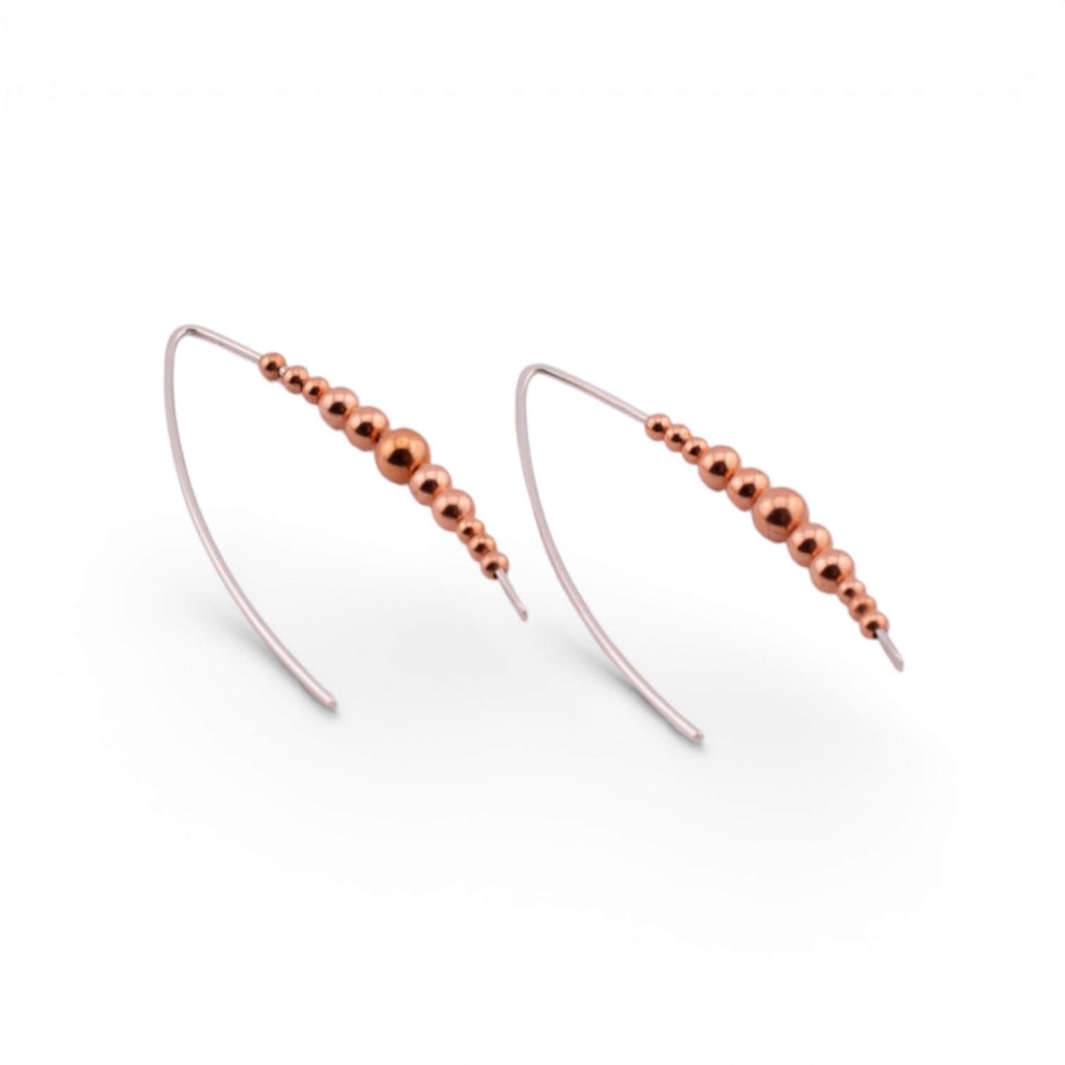 Copper Current Earrings