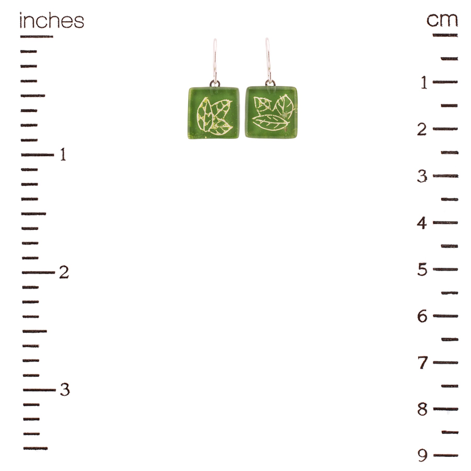 Pinnate Square Earrings