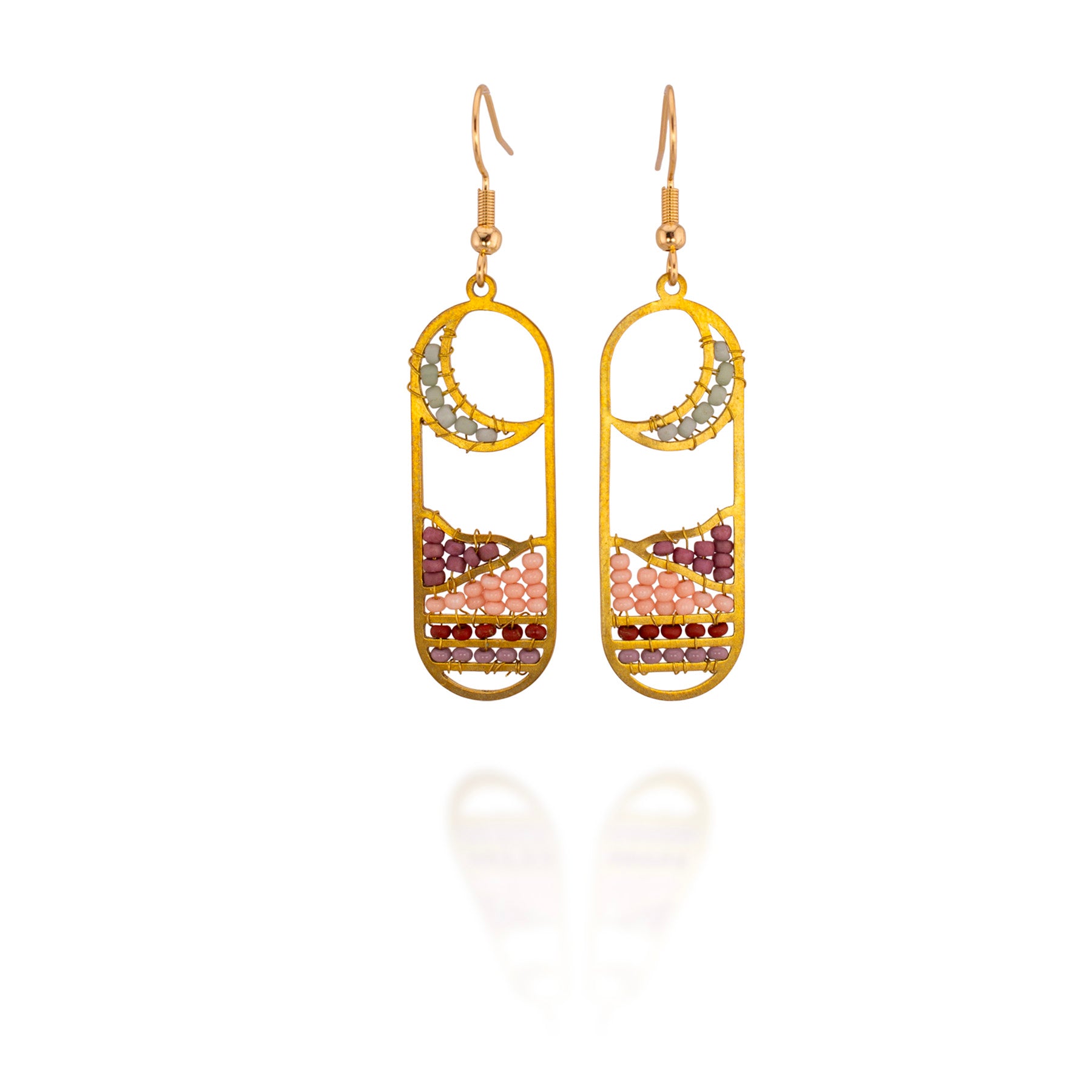 Moonrise Earrings (Desert Blush)