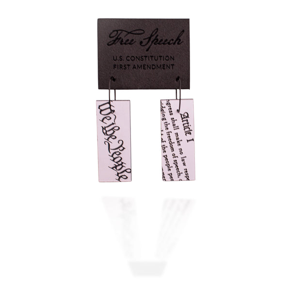First Amendment 'We the People' Free Speech Earrings ♻️